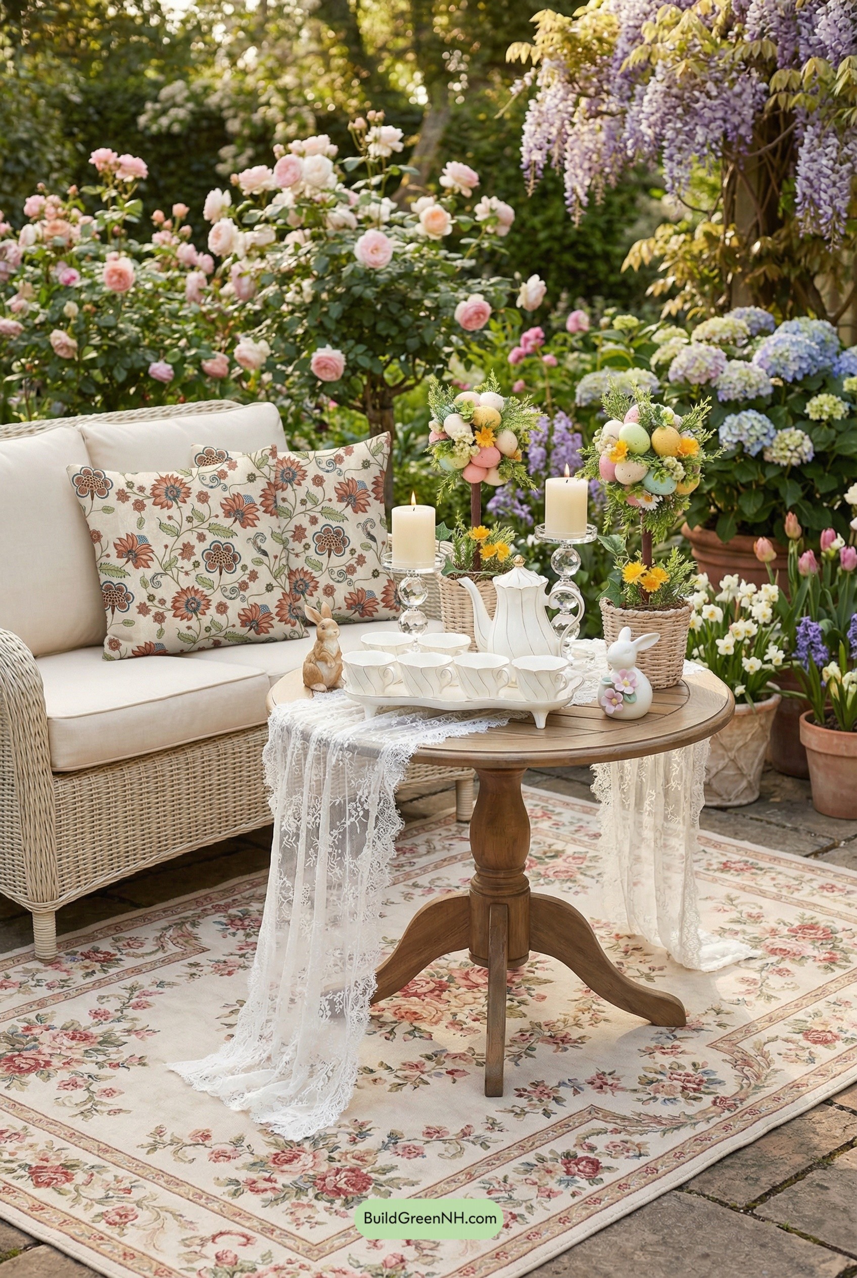 Garden Easter Tea Table Moment