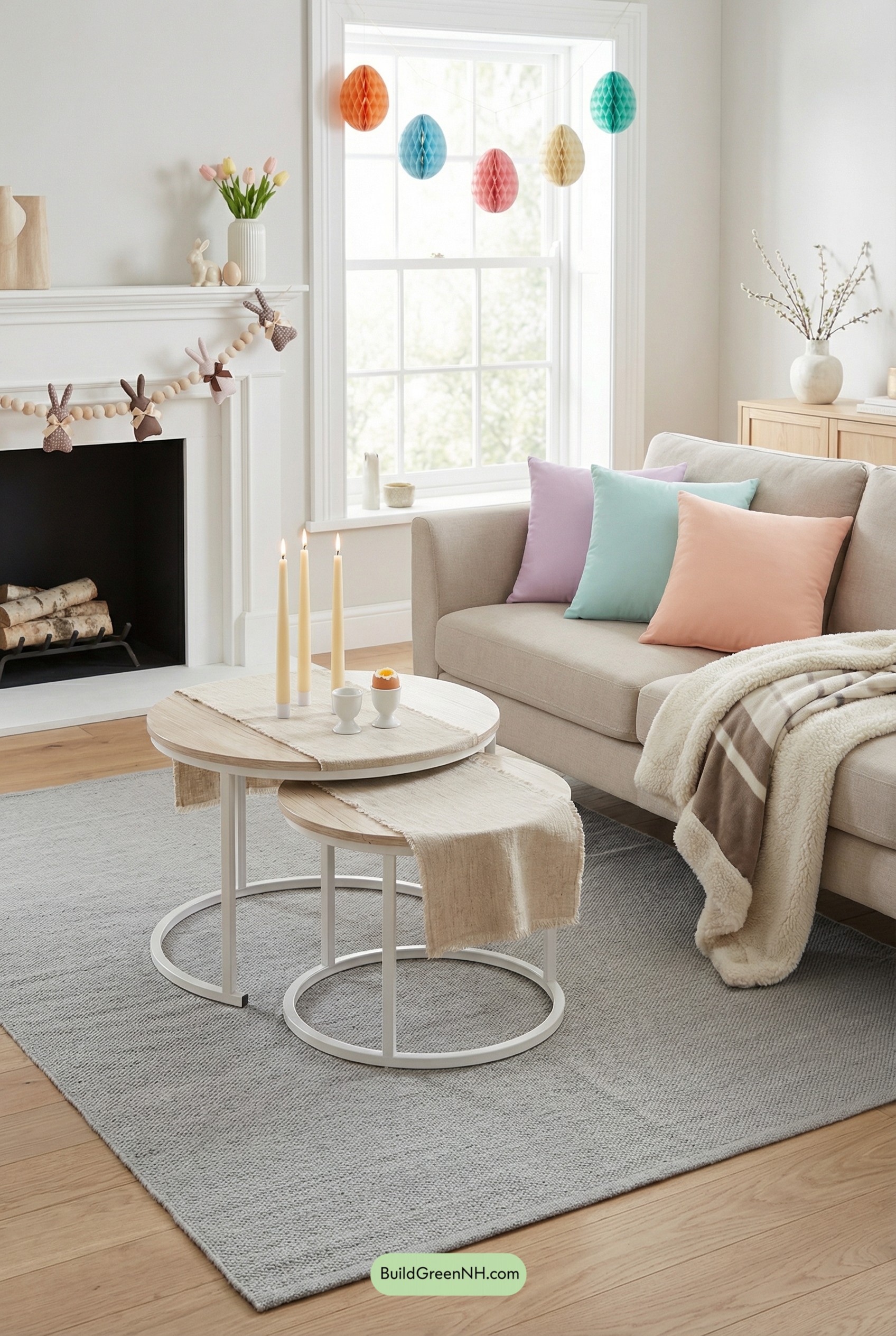 Pastel Paper Eggs, Soft Nordic Calm