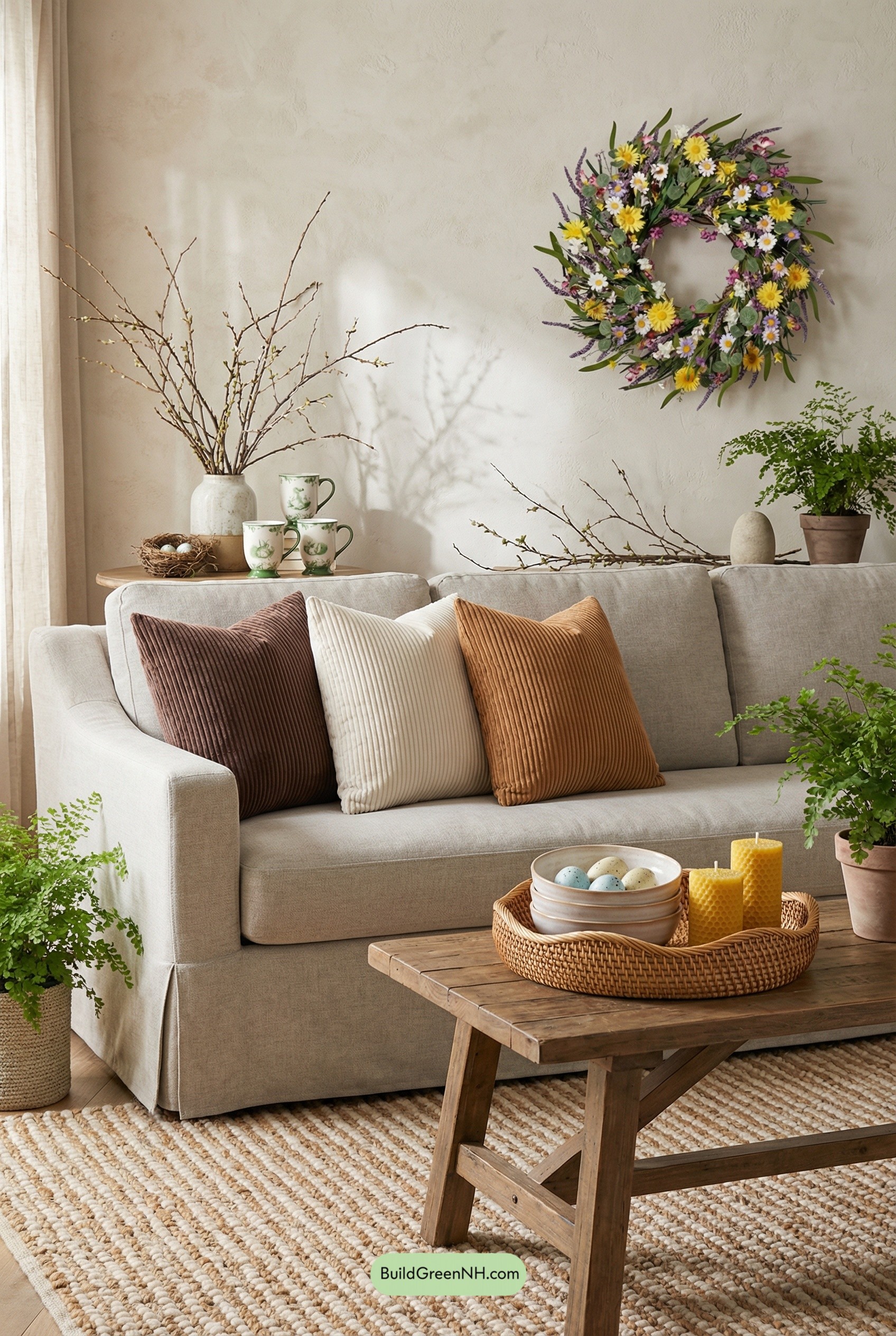 Foraged-Chic Easter in Soft Neutrals