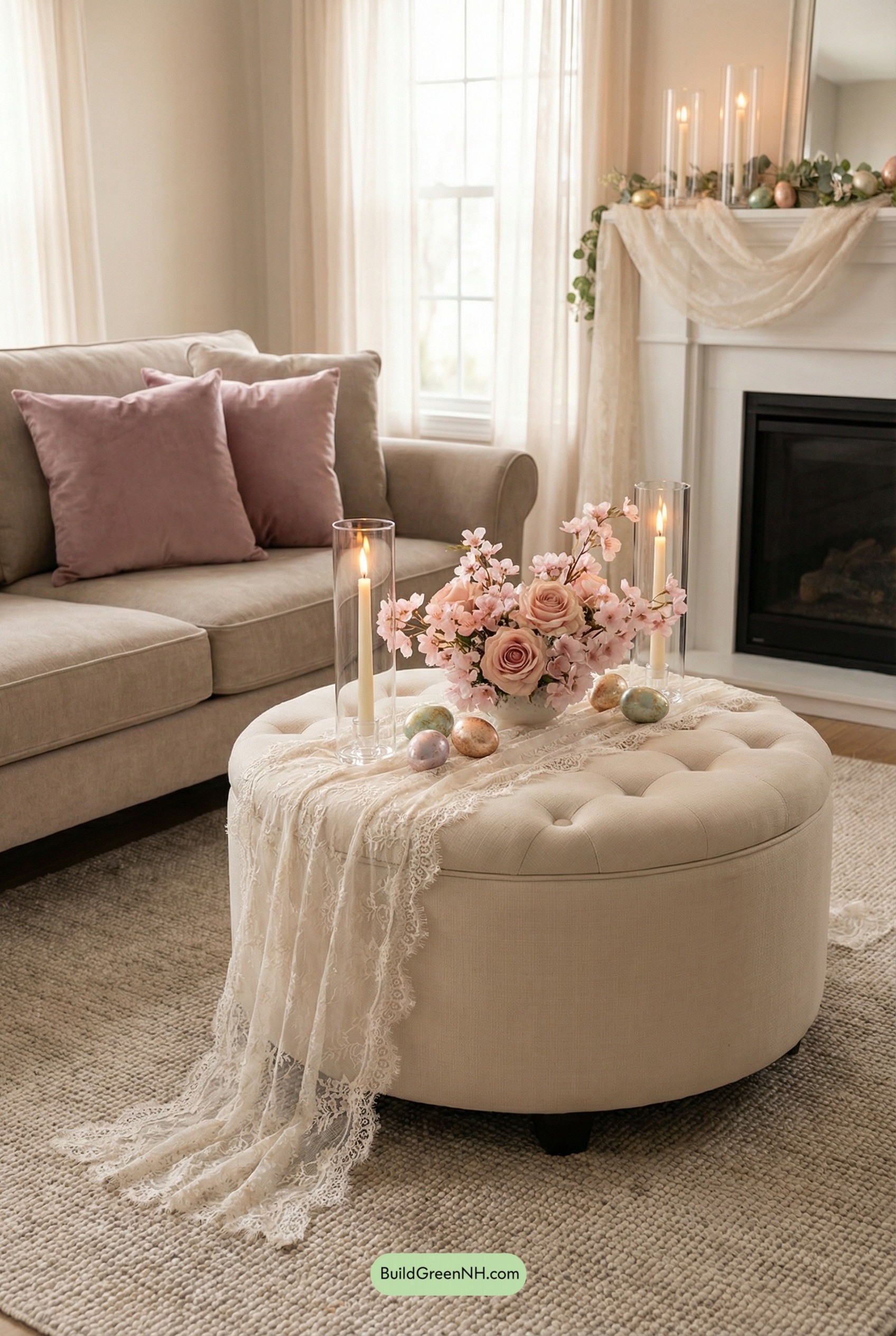 Blush Candlelit Easter Lounge Moment