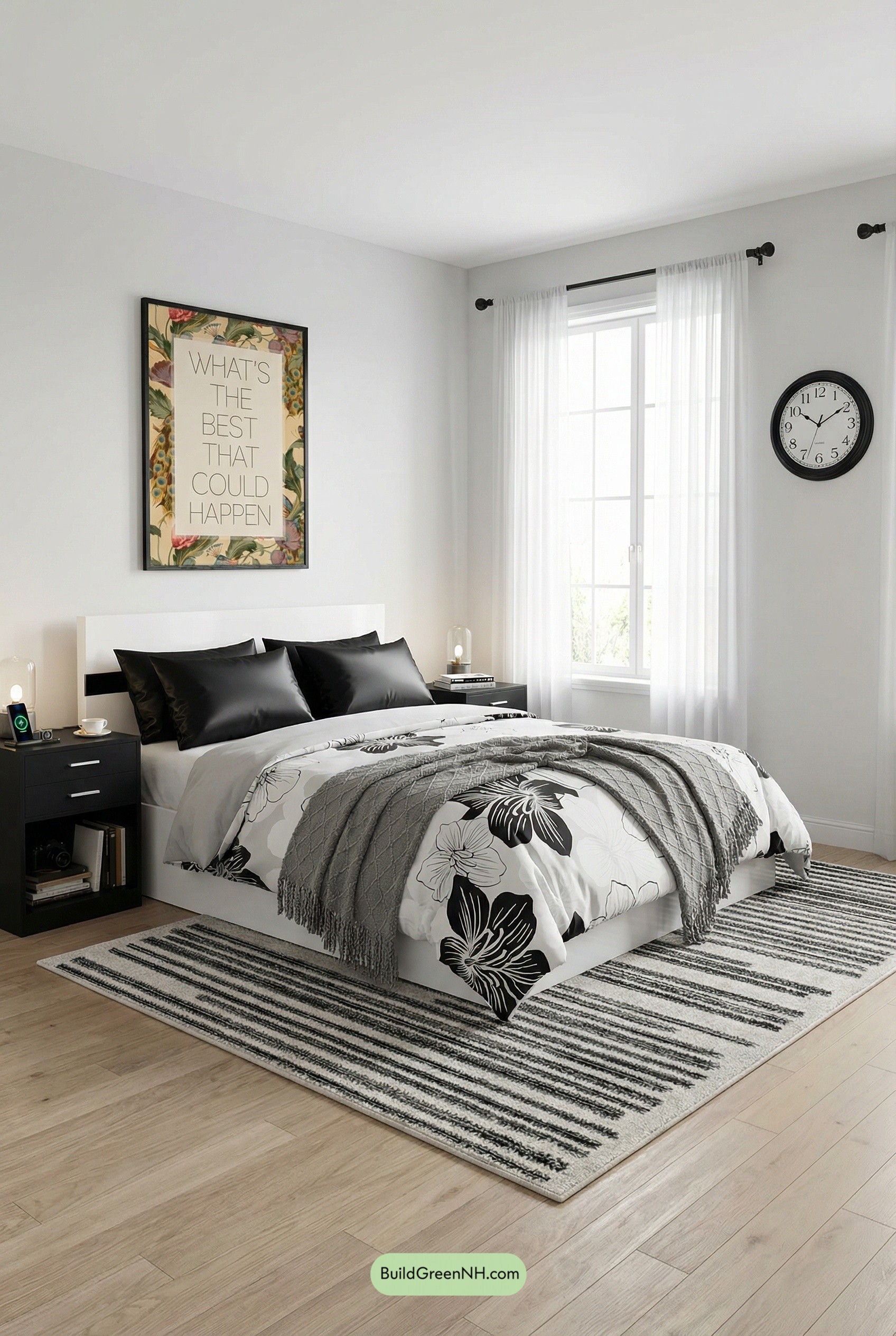 Bold Botanicals in Black and White