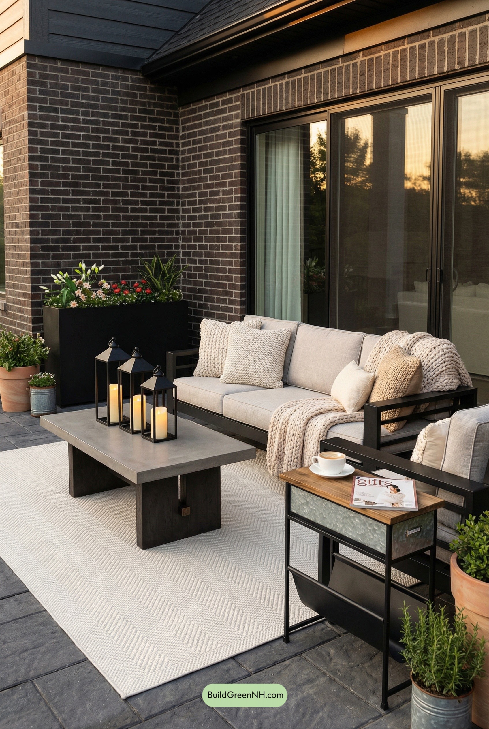 Modern Farmhouse Lounge, Metal & Knits