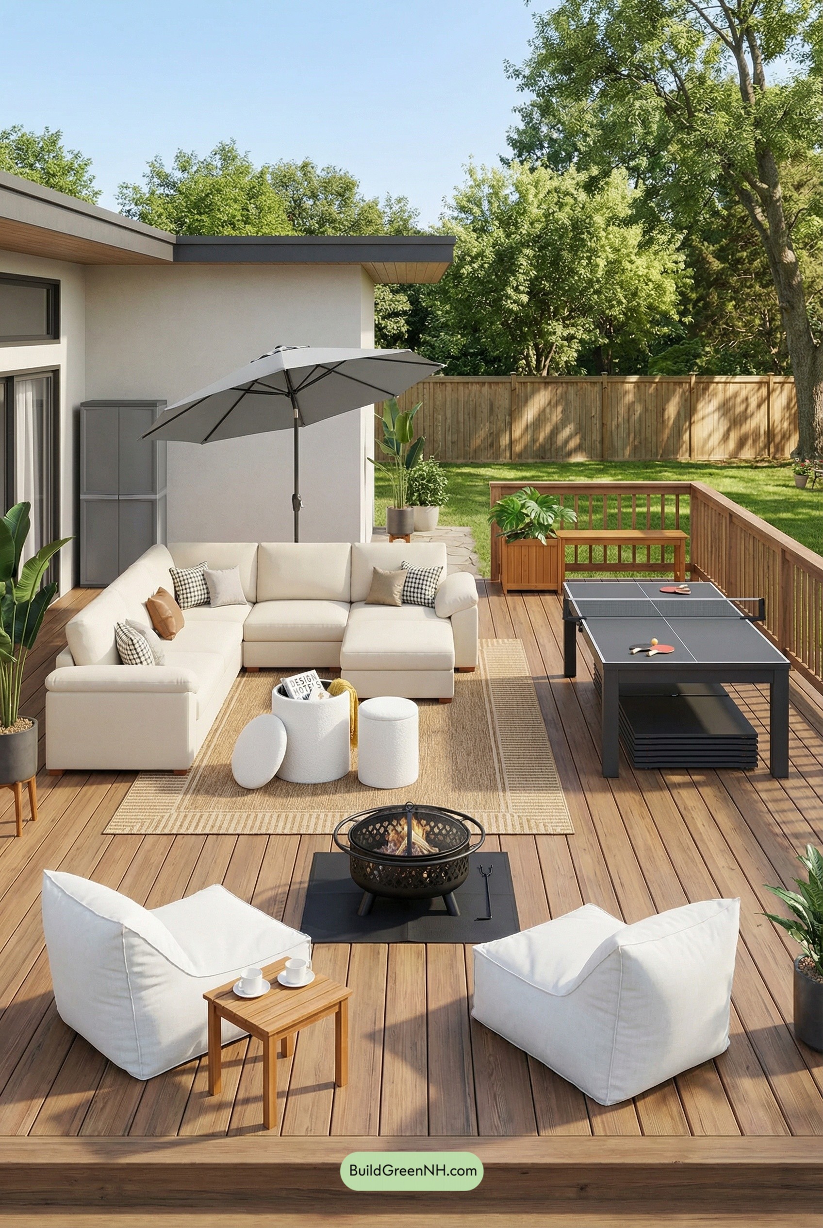 Modular Lounge Meets Game-Ready Deck