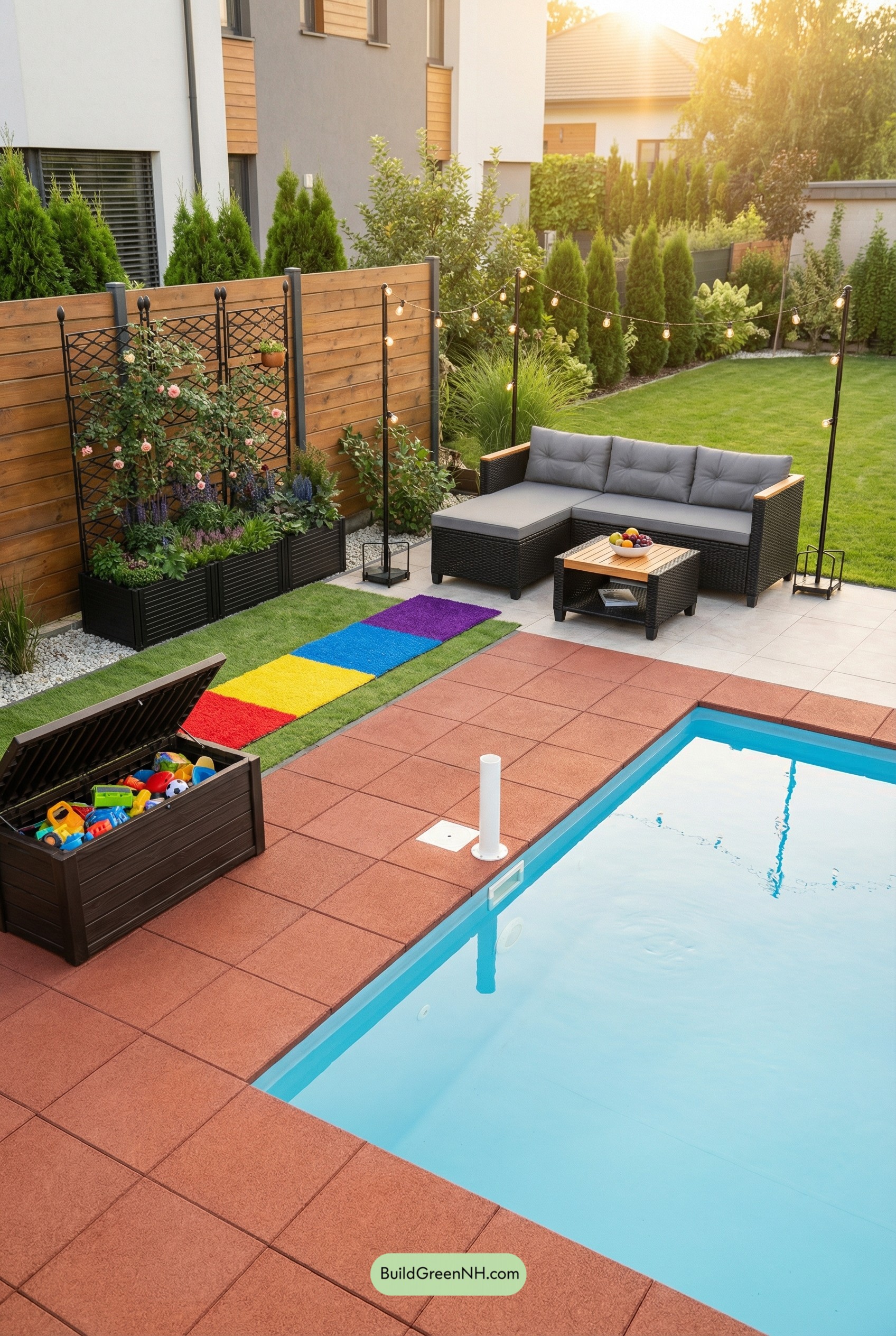 Clean Modern Pool, Secret Kid Zone