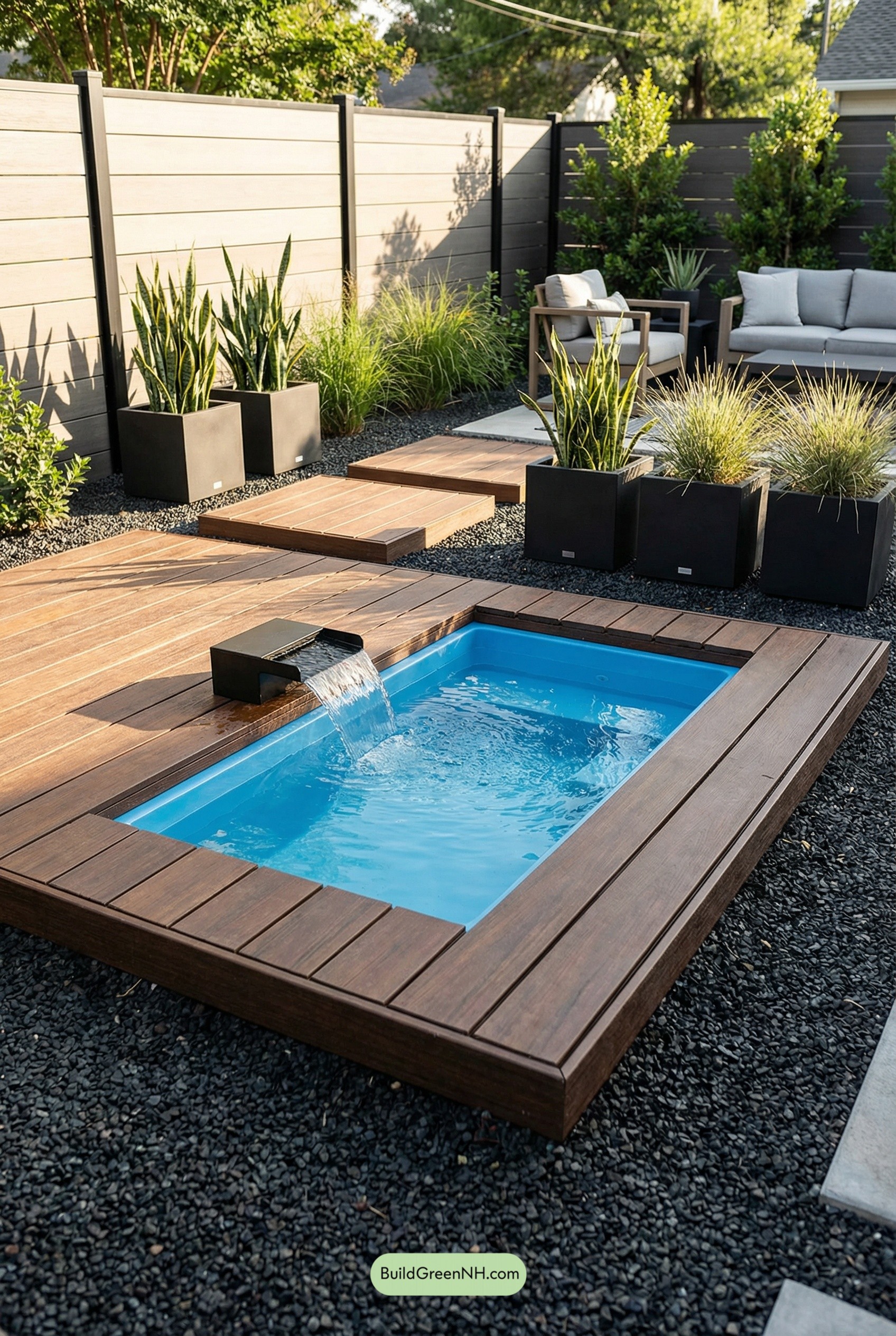 Deck-Island Courtyard Plunge Pool