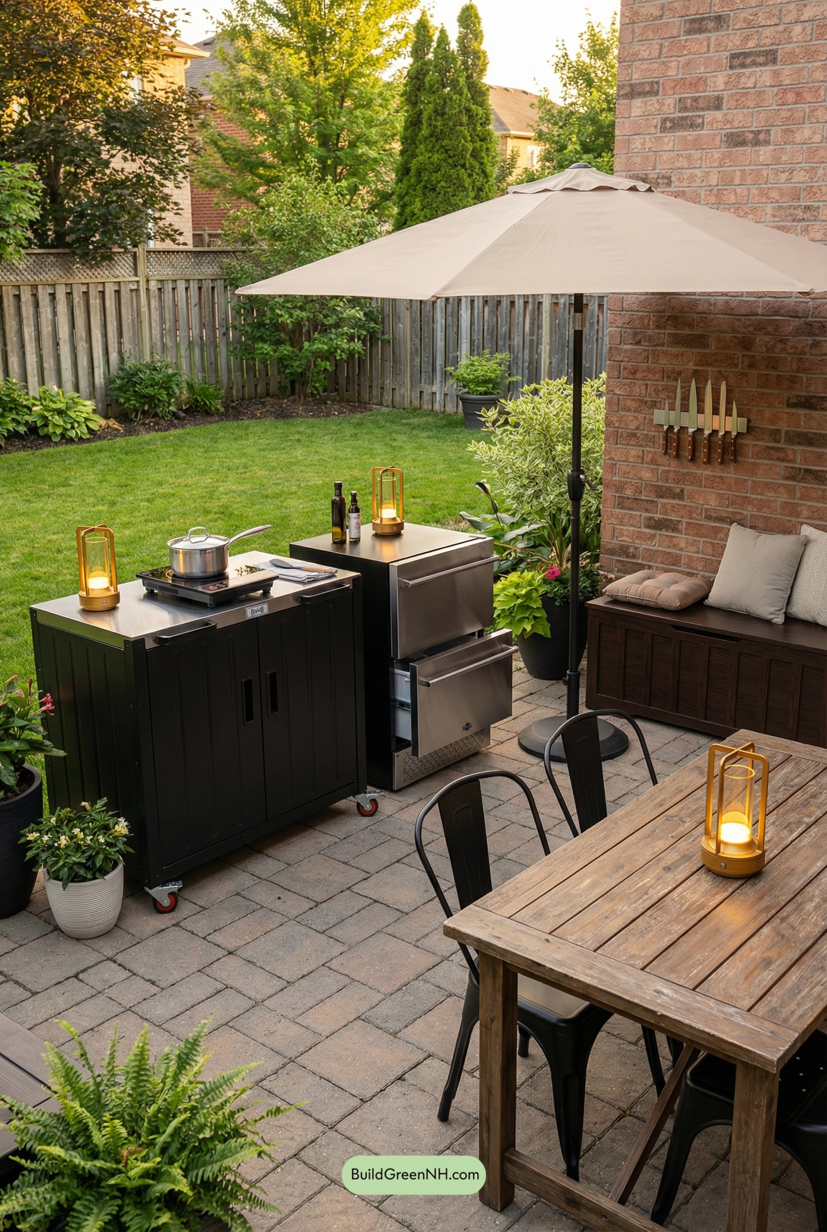 Rolling Outdoor Kitchen, Party-Ready Flex