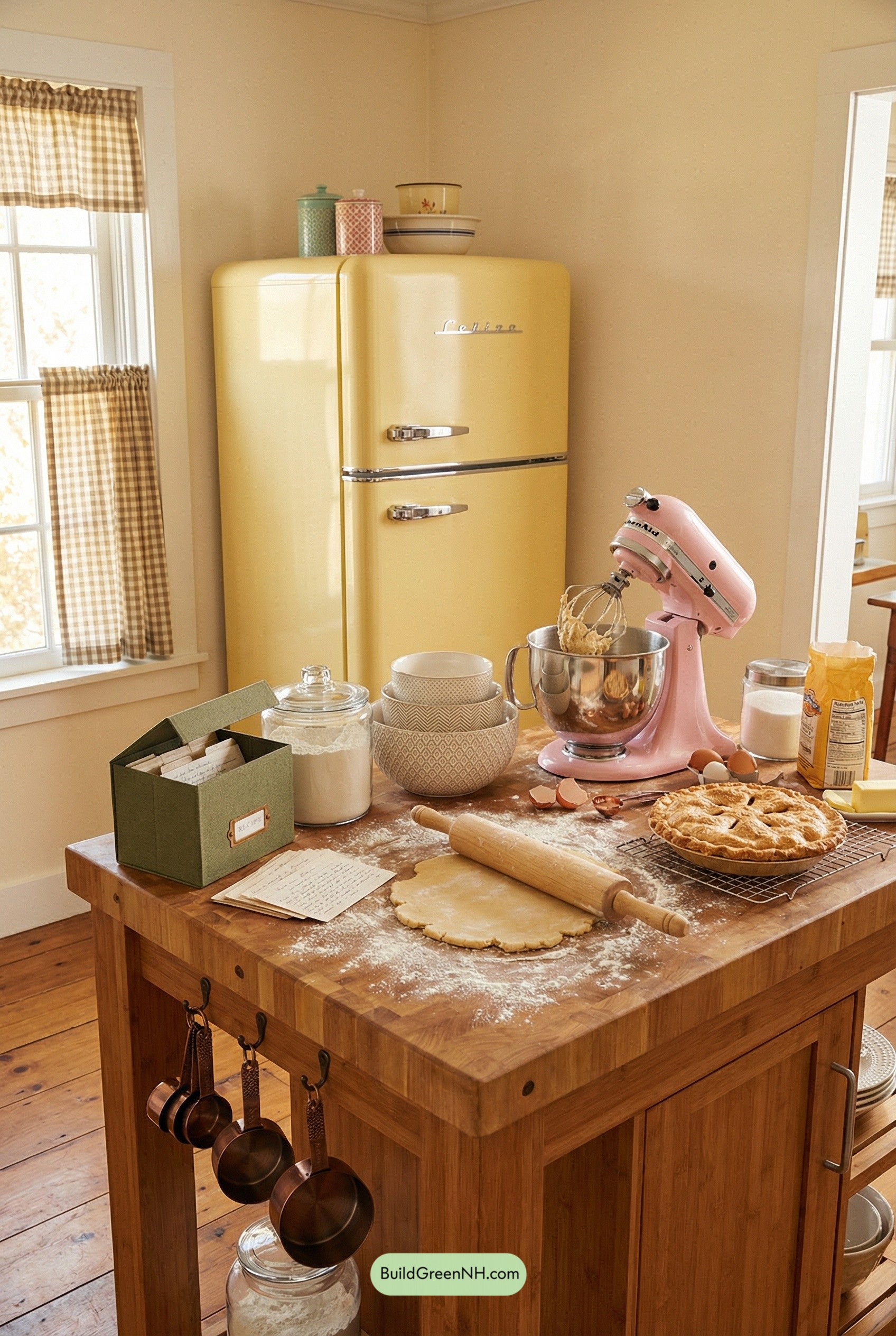 Butter-Yellow Fridge, Pie-Day Energy