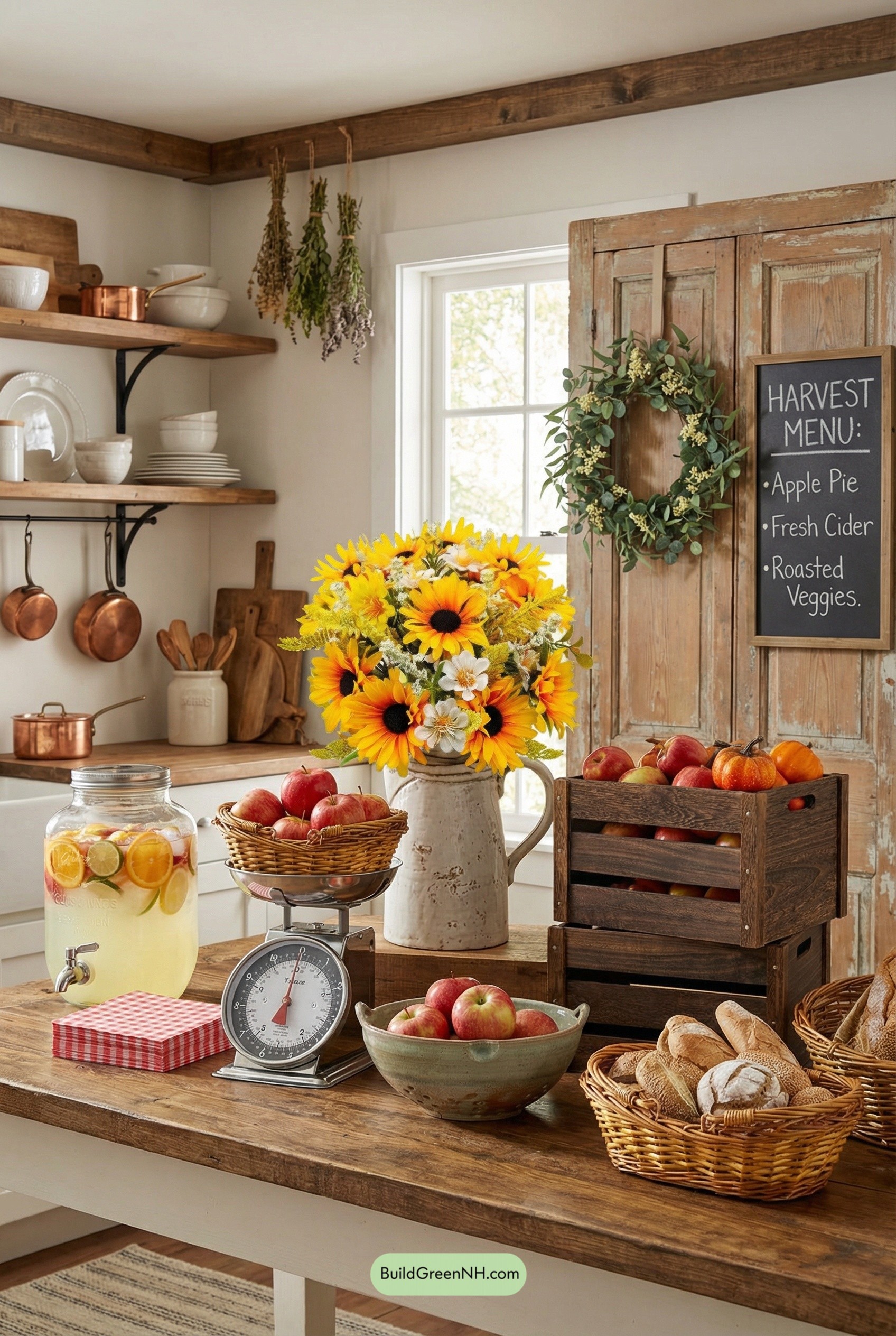 Harvest-Ready Grandmacore Farmhouse Kitchen