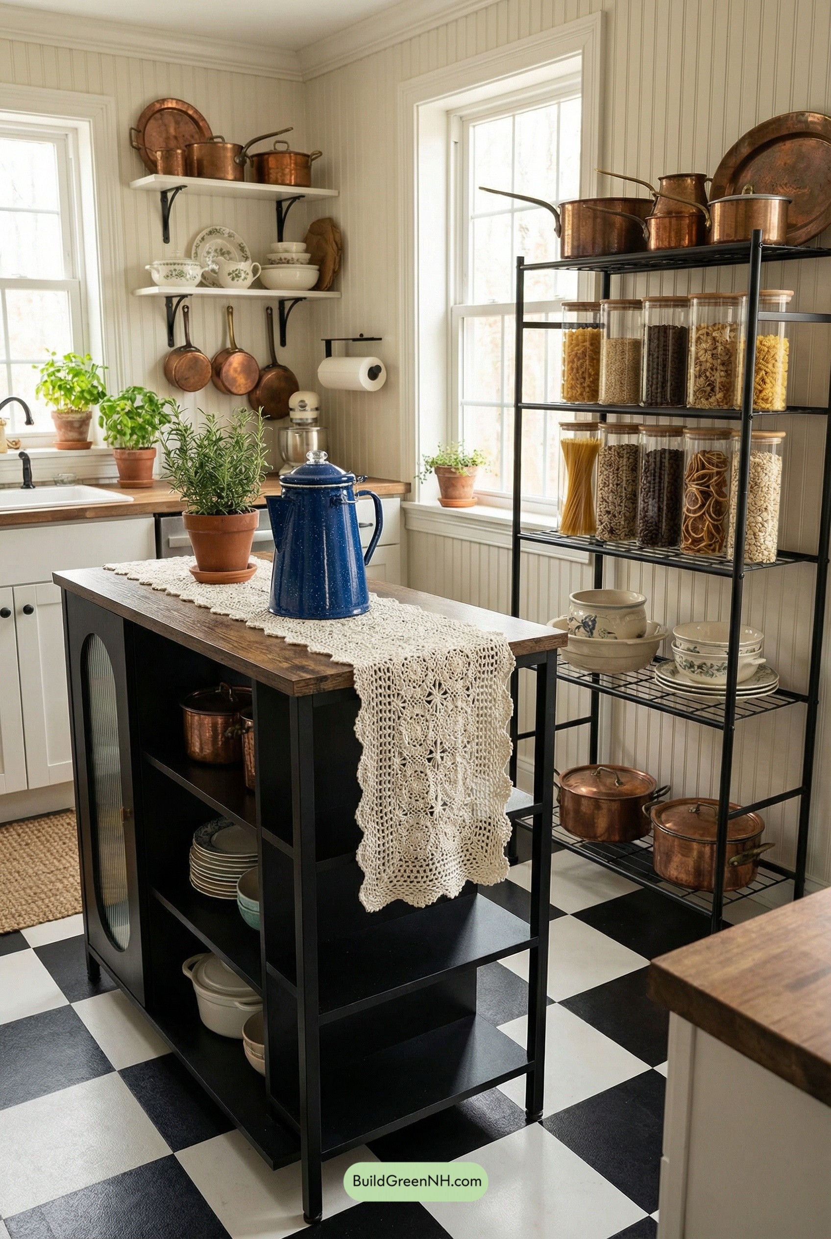 Checkerboard Charm, Copper & Crochet Calm