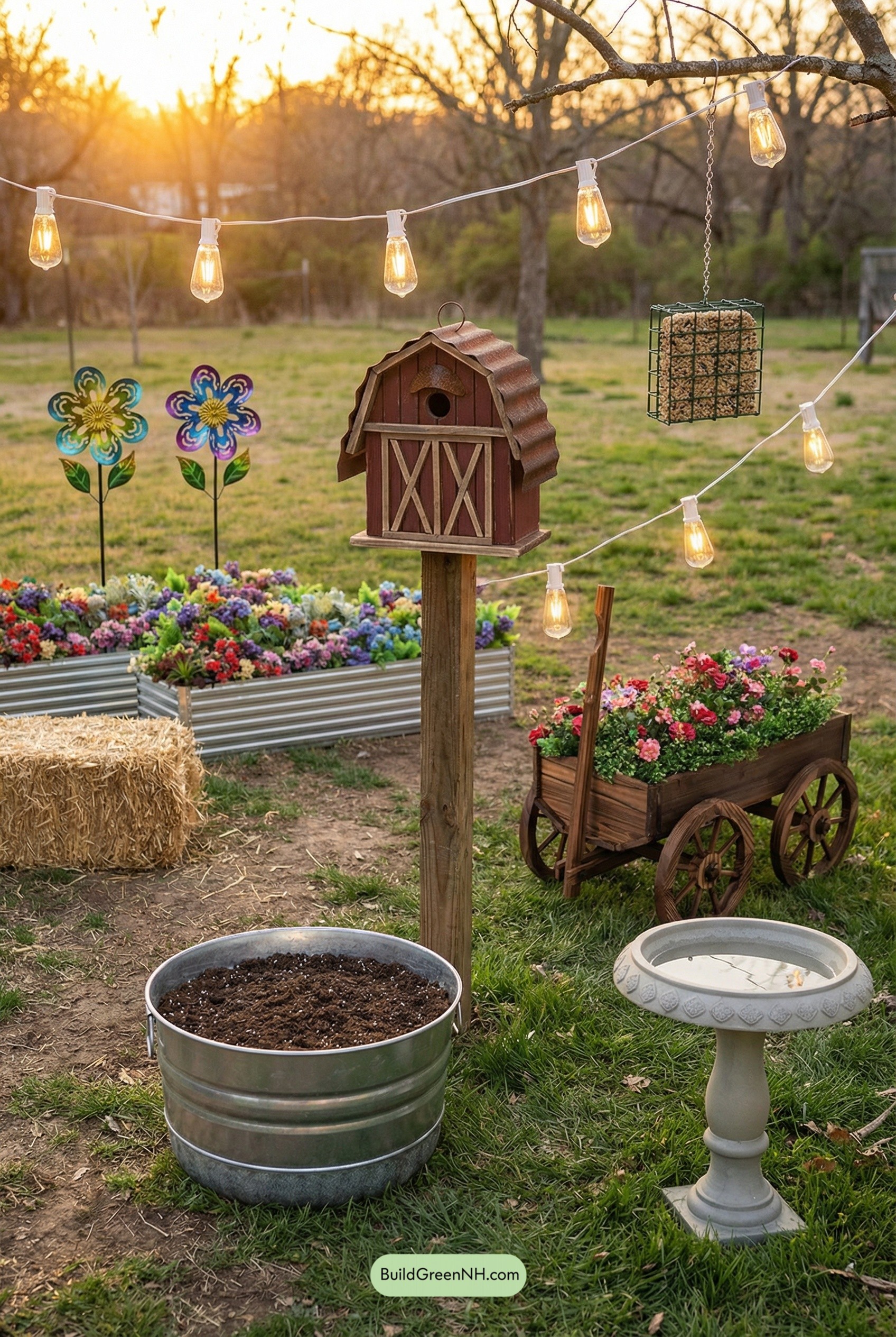 Barn-Style Birdhouse, Backyard Fairytale