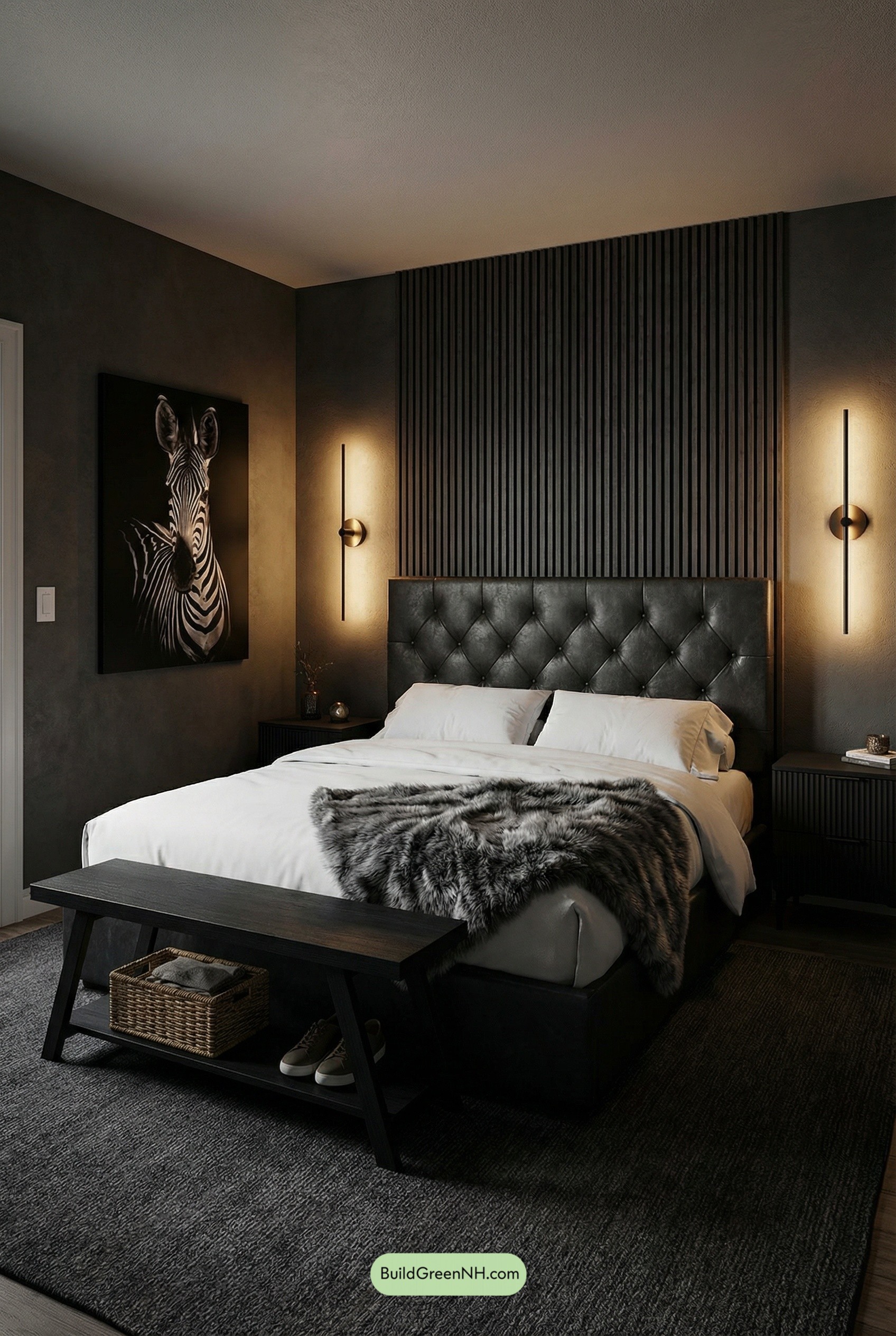 Charcoal Drama, Matte-Black Master Retreat