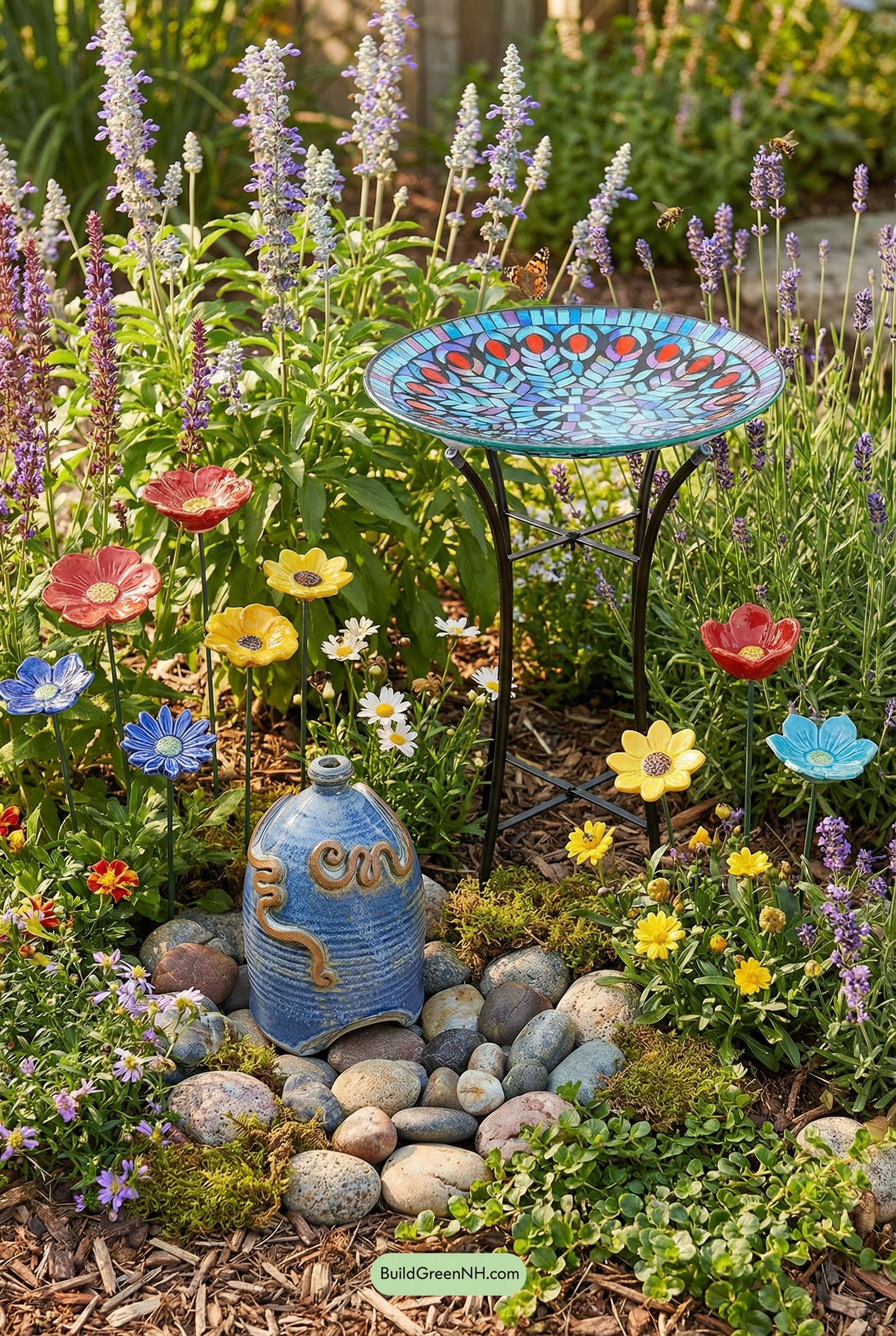 Ceramic Pollinator Nook in Bloom