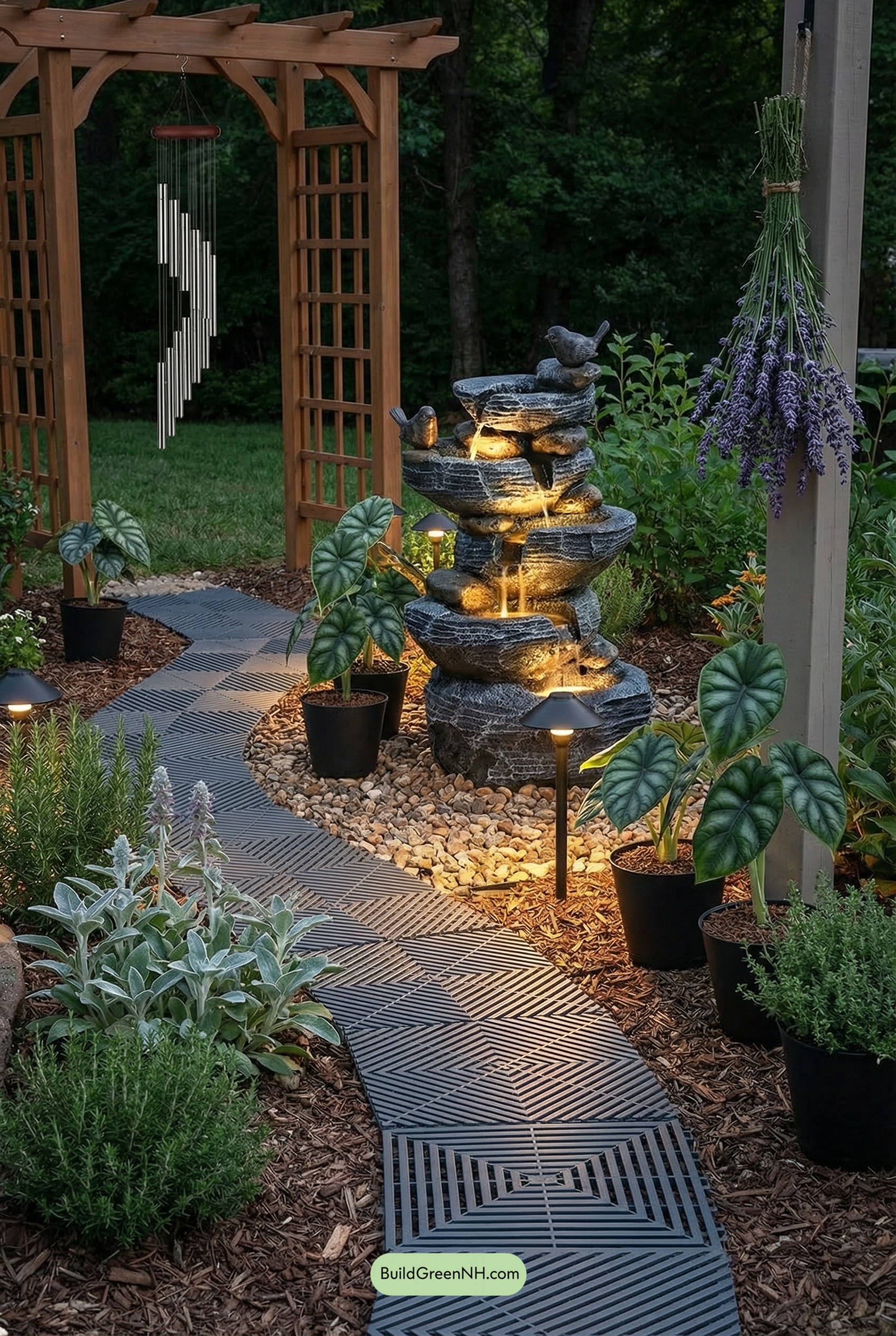 Winding Path to a Trickle Focal Point