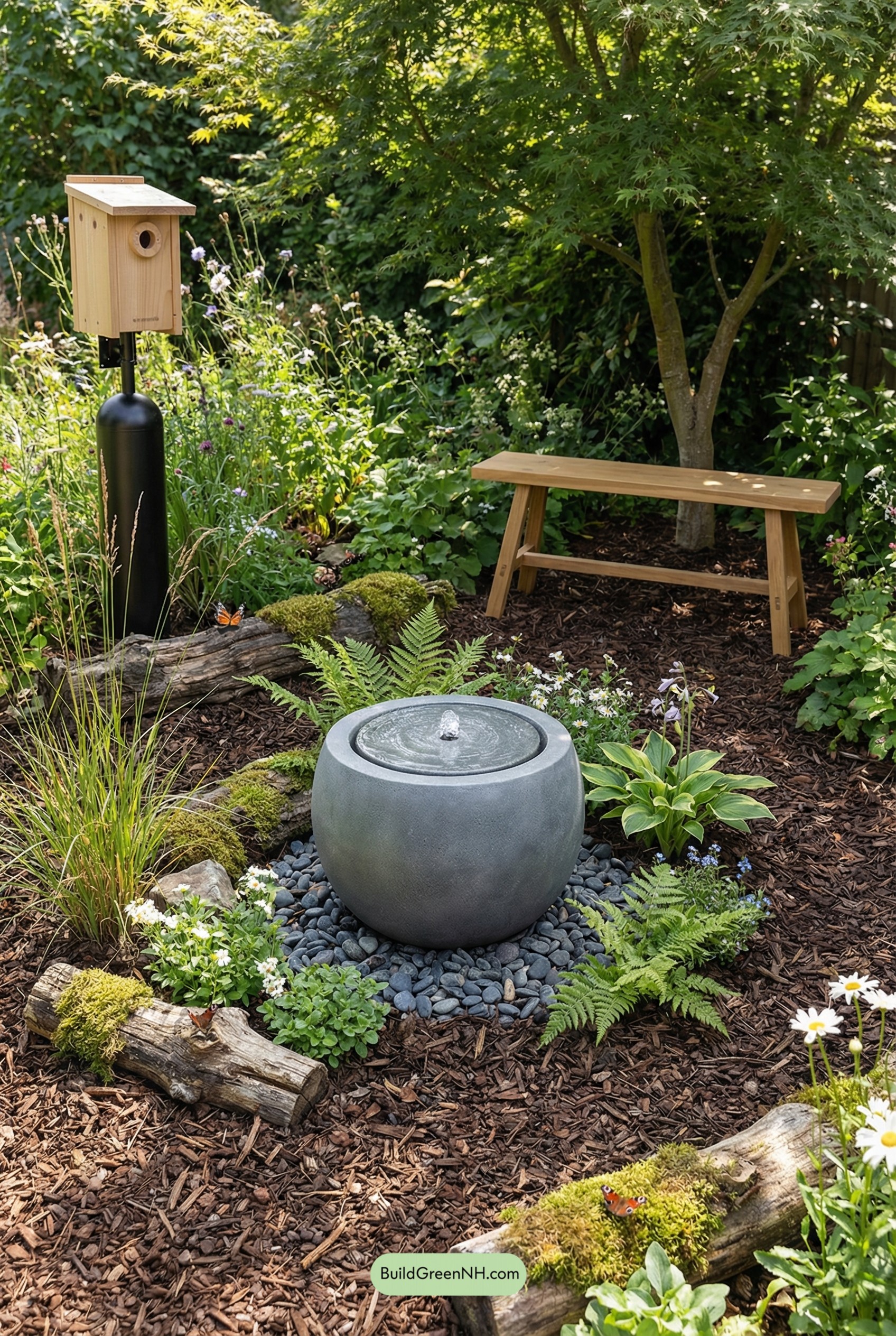 Bubbling Rock, Wild Edges, Quiet Bench