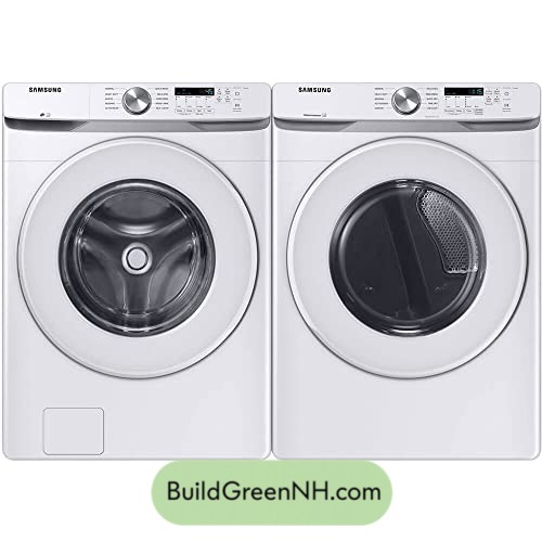 Sleek White Front-Load Laundry Pair