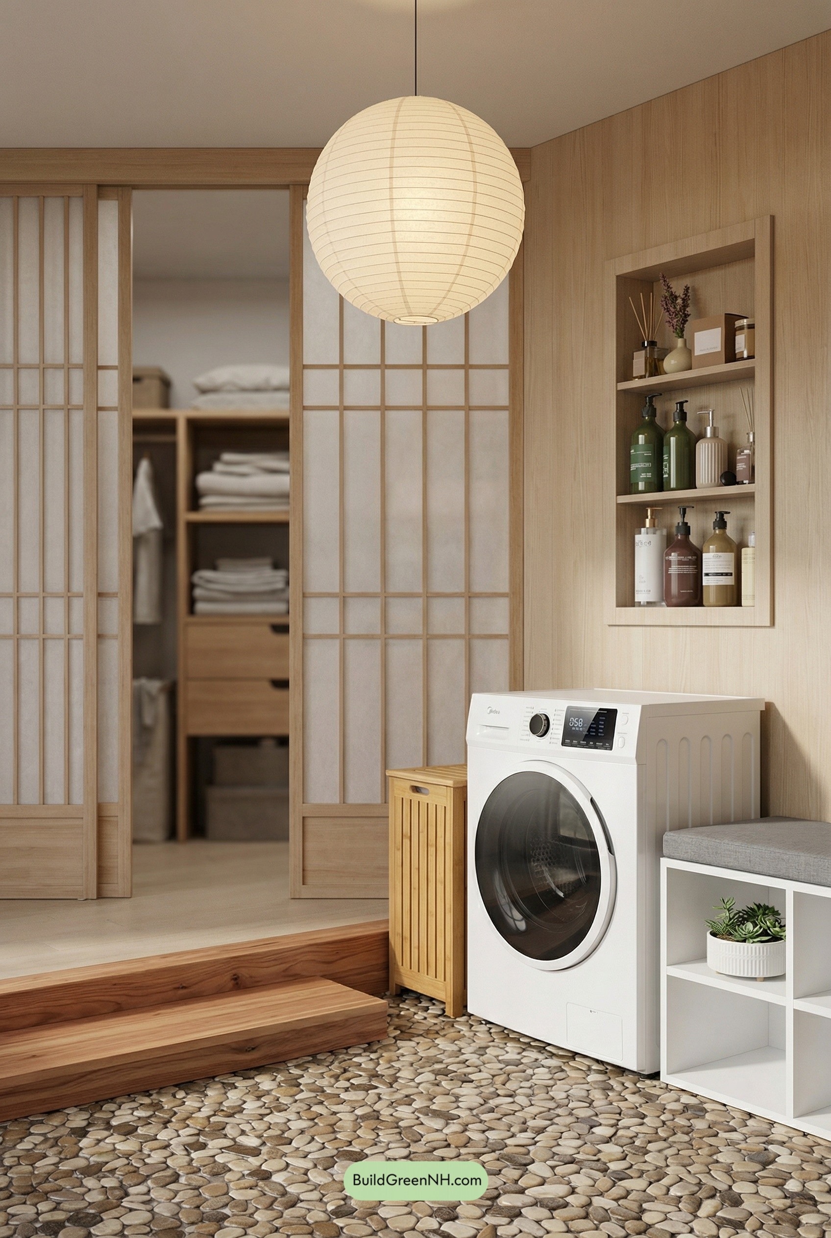 Shoji Screens, Cedar Step, Laundry Zen