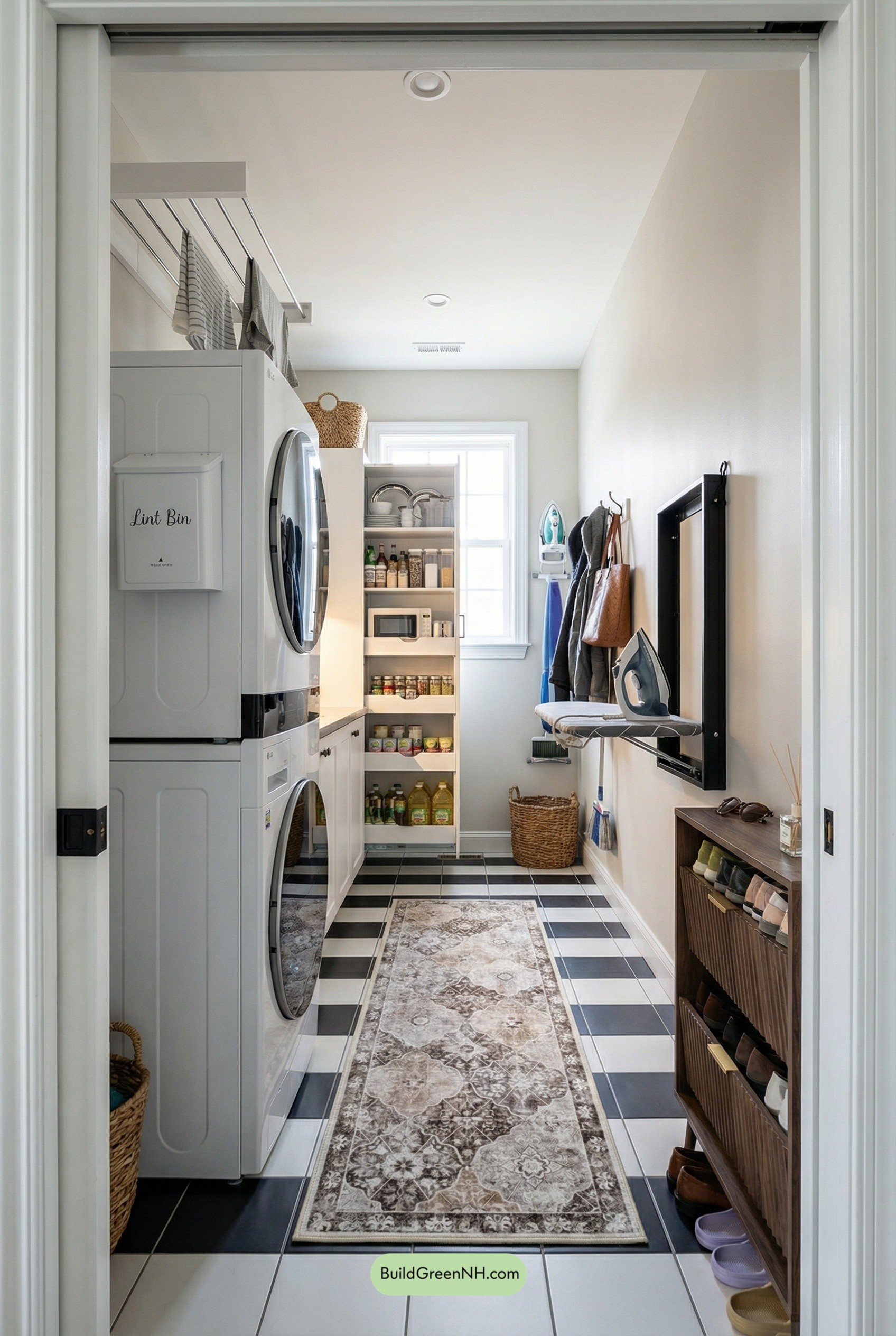 Slim Galley Mudroom That Multitasks