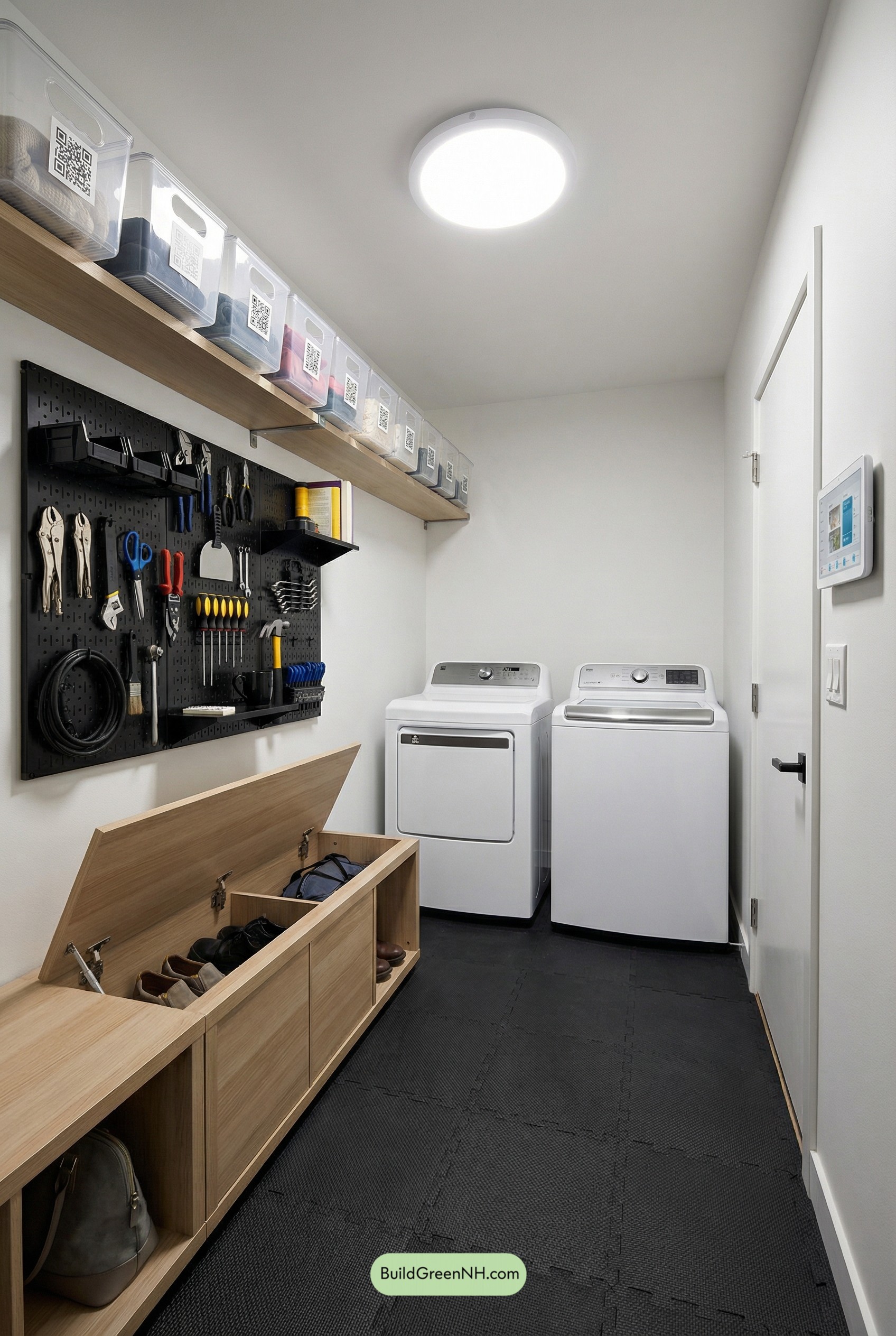 Smart Mudroom Laundry, Everything in Its Place