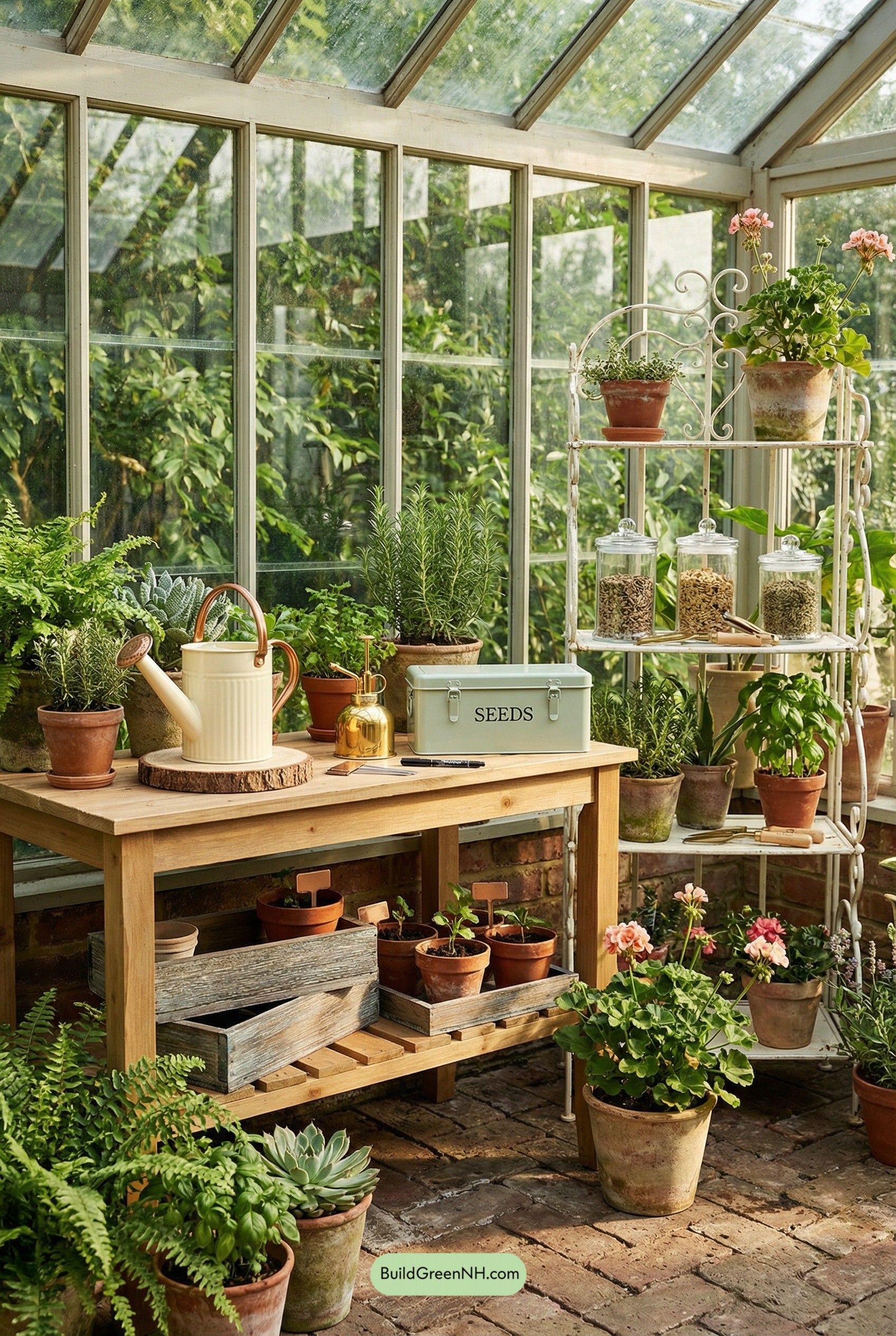 Apothecary Greenhouse Potting Nook