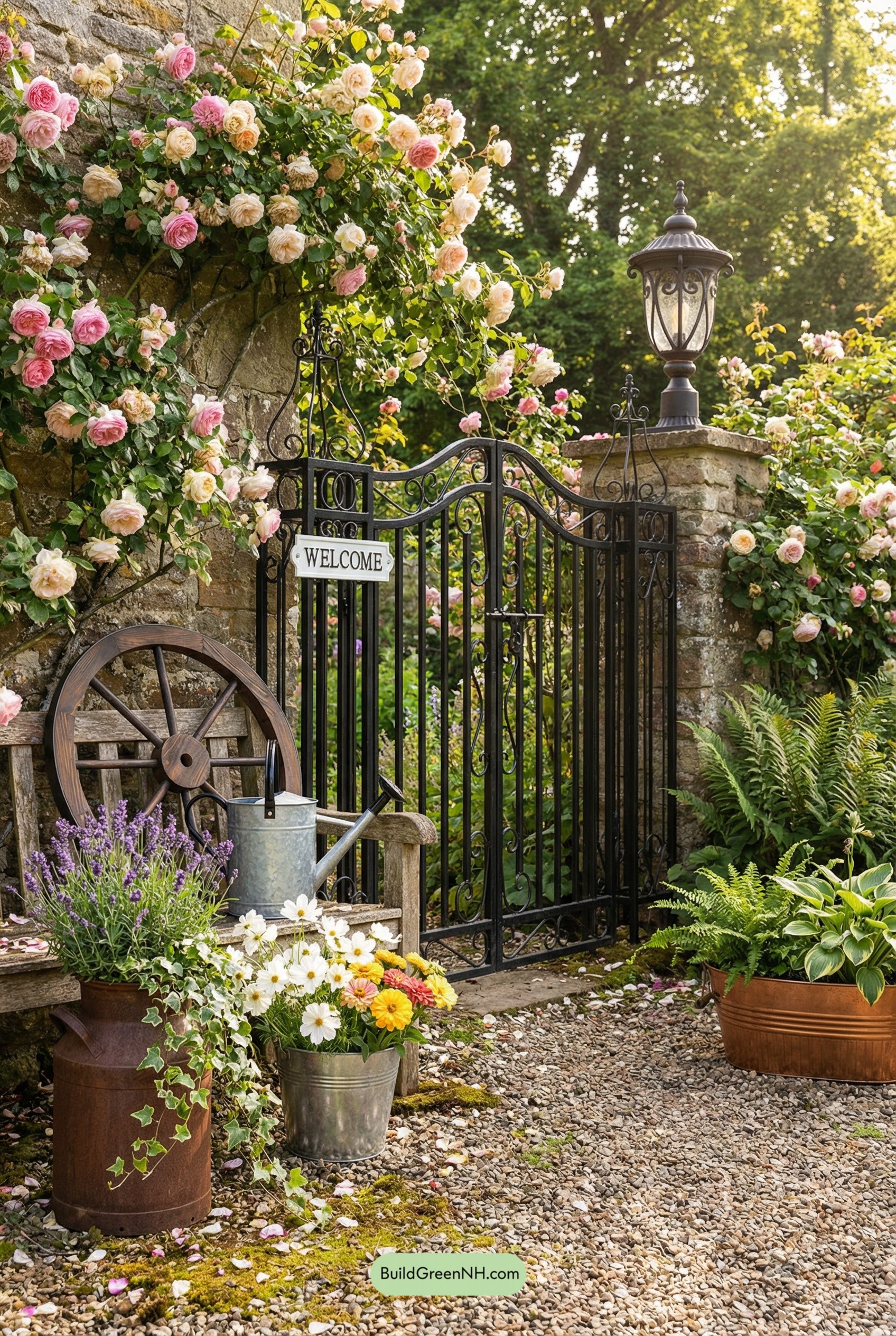 Roses, Ironwork, and Farm-Find Charm