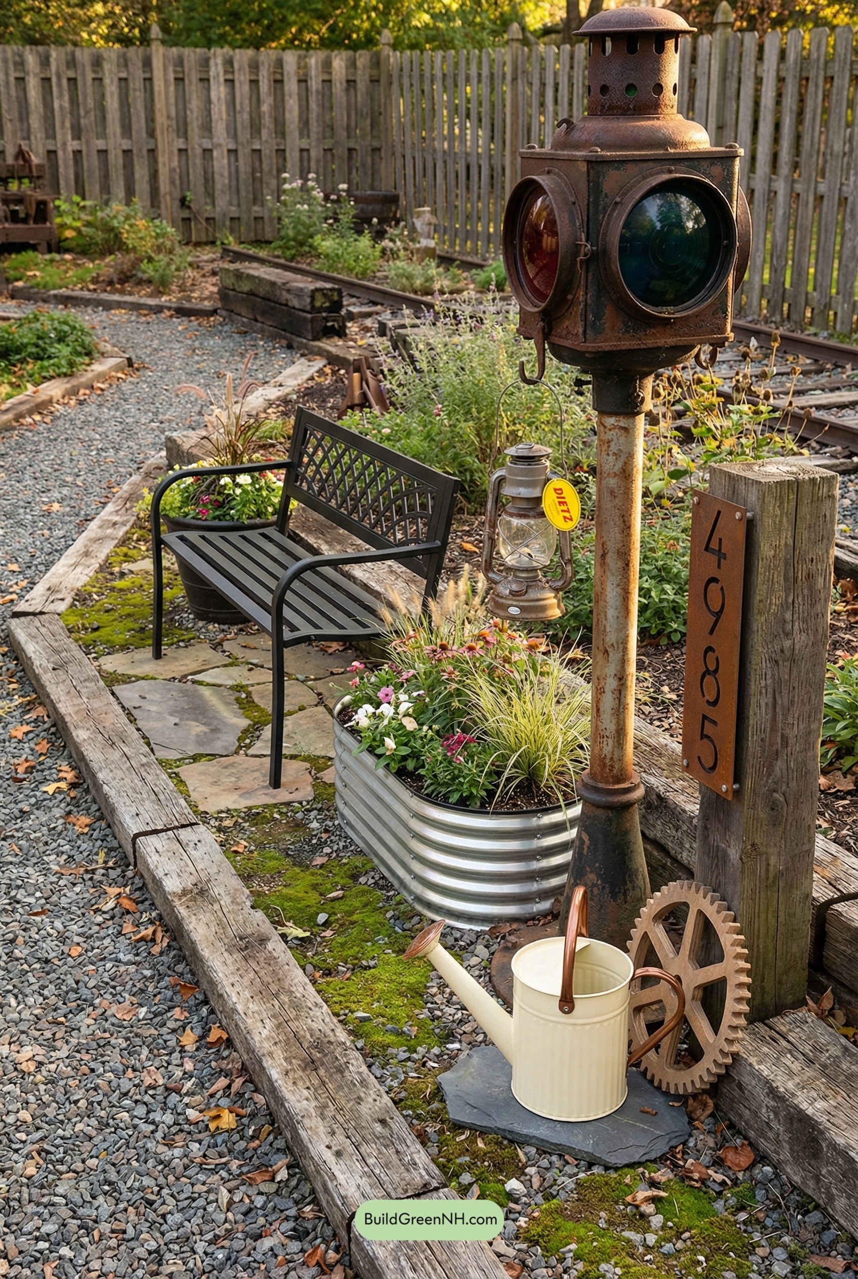 Signal-Light Stroll Through a Rail Garden