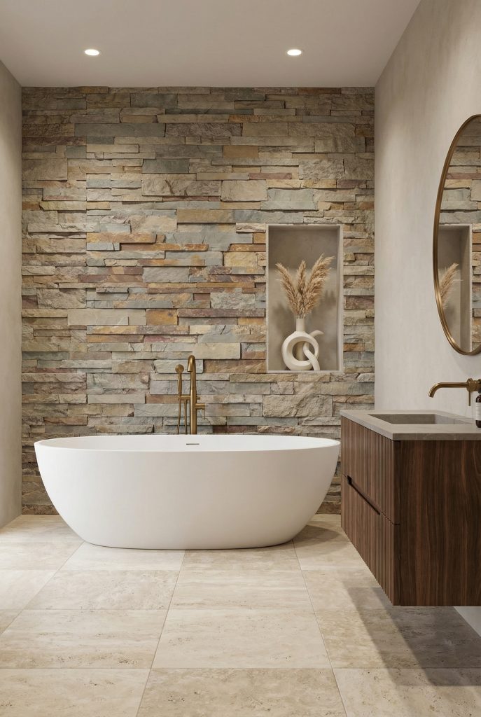 split-face limestone