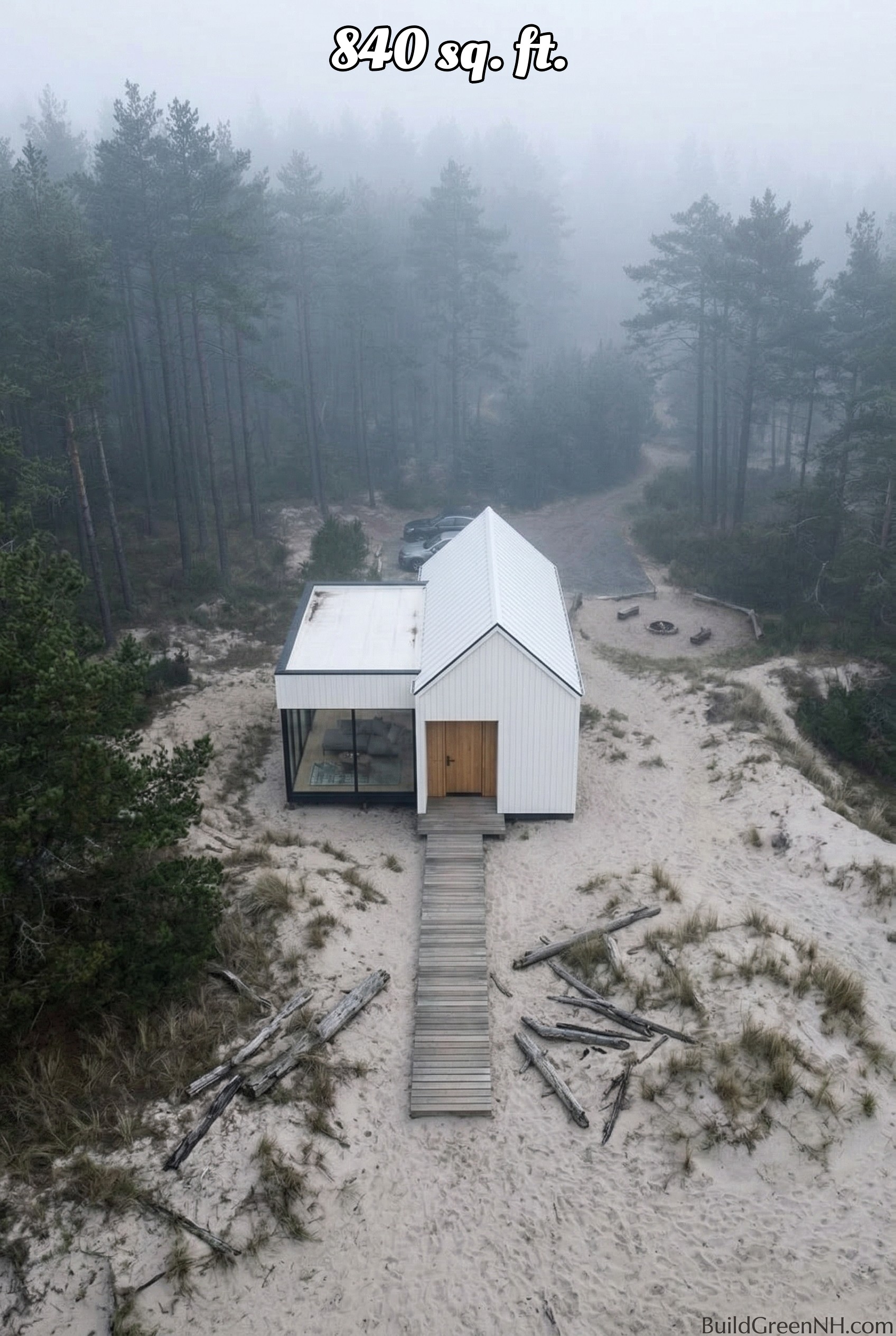 show house aerial view