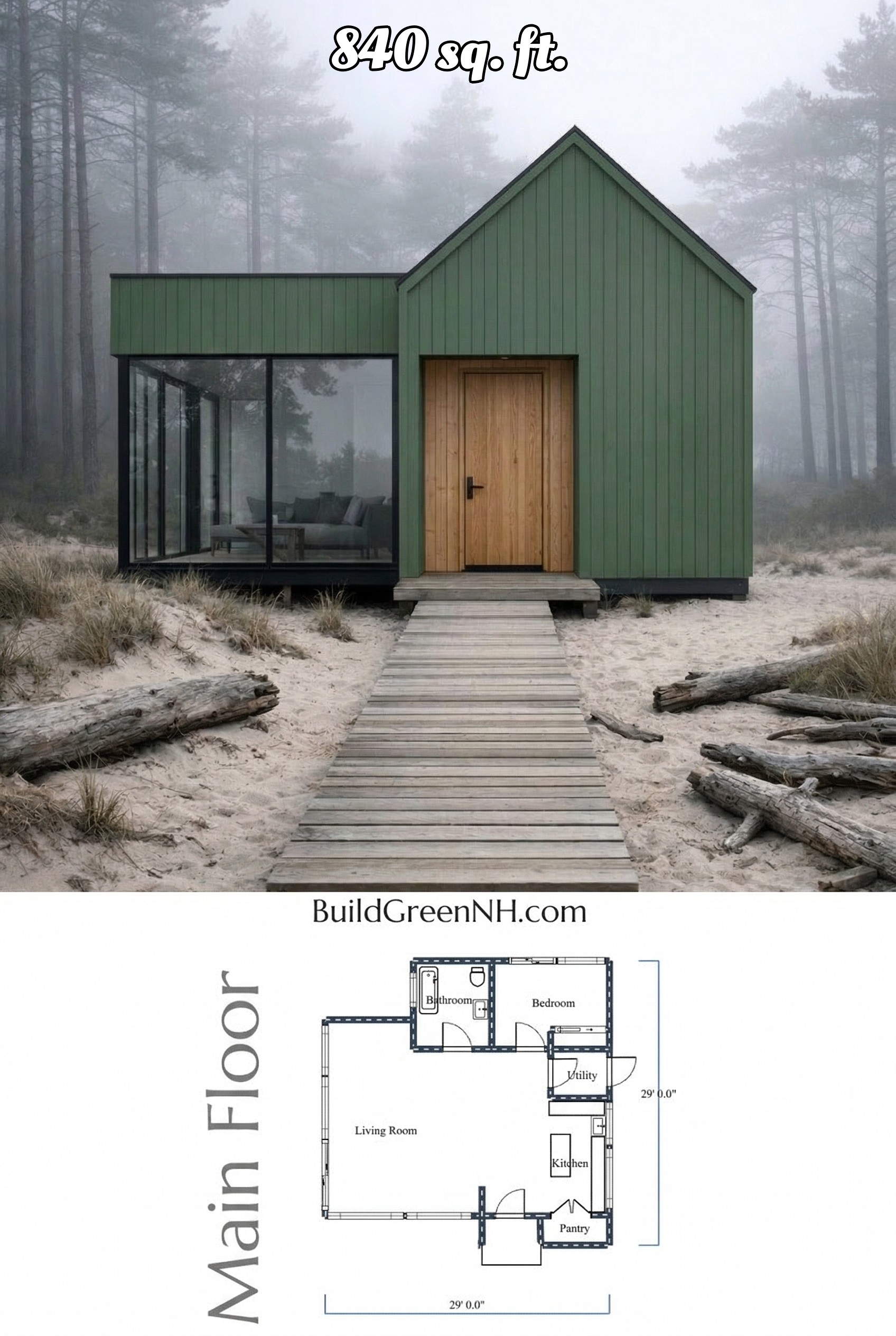 change house color to forest green