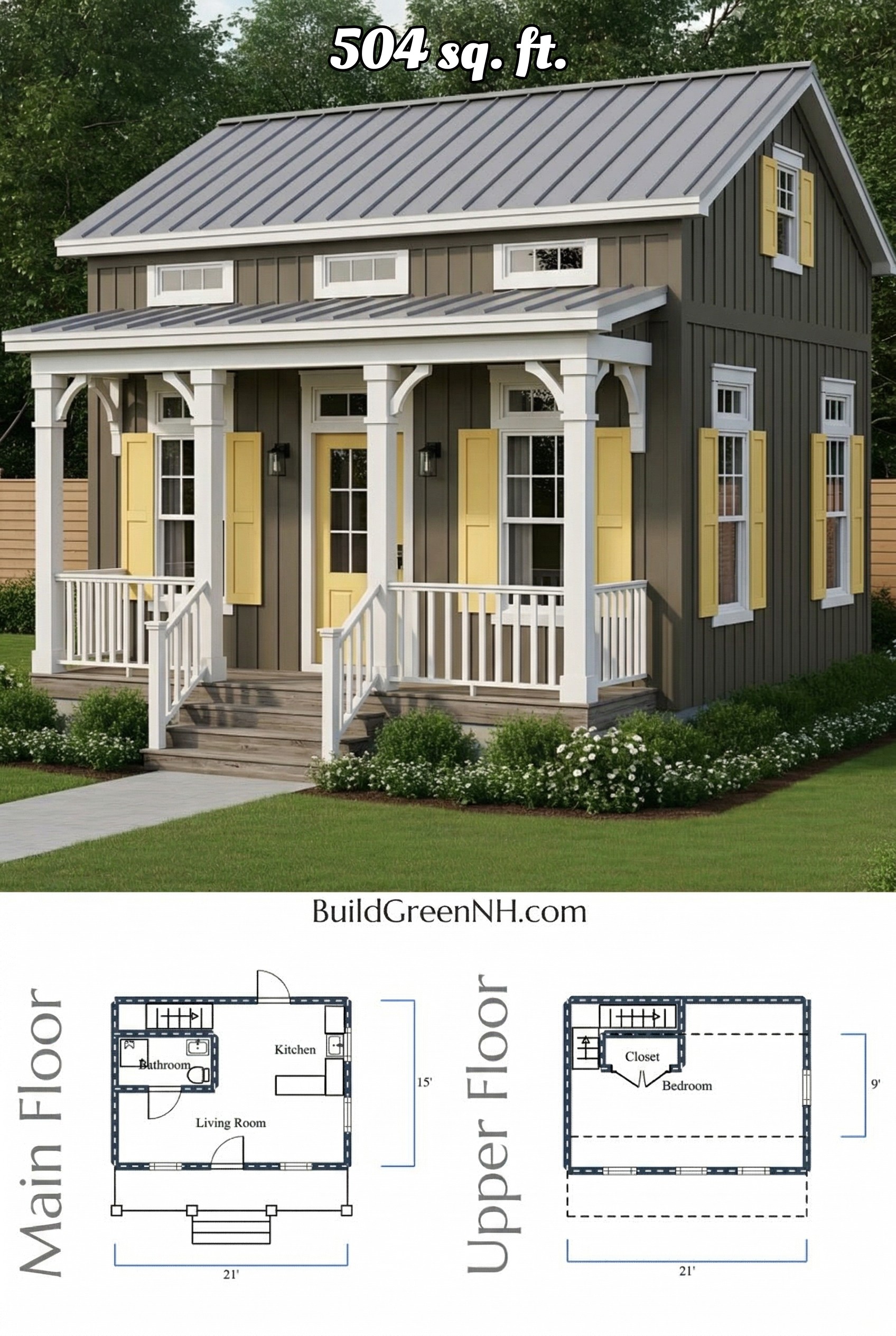 house siding color urbane bronze with yellow shutters