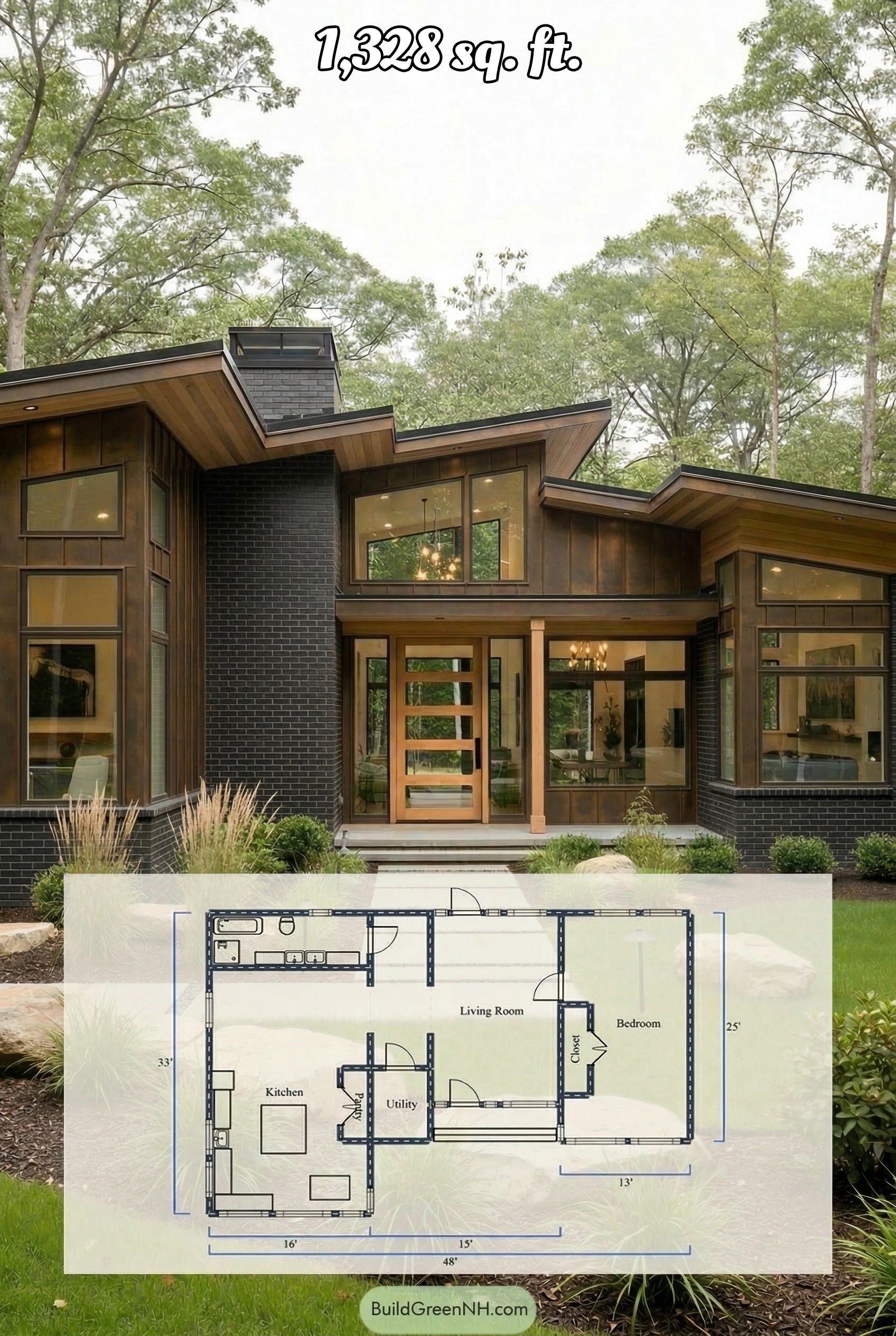 house siding bronze color and black brick