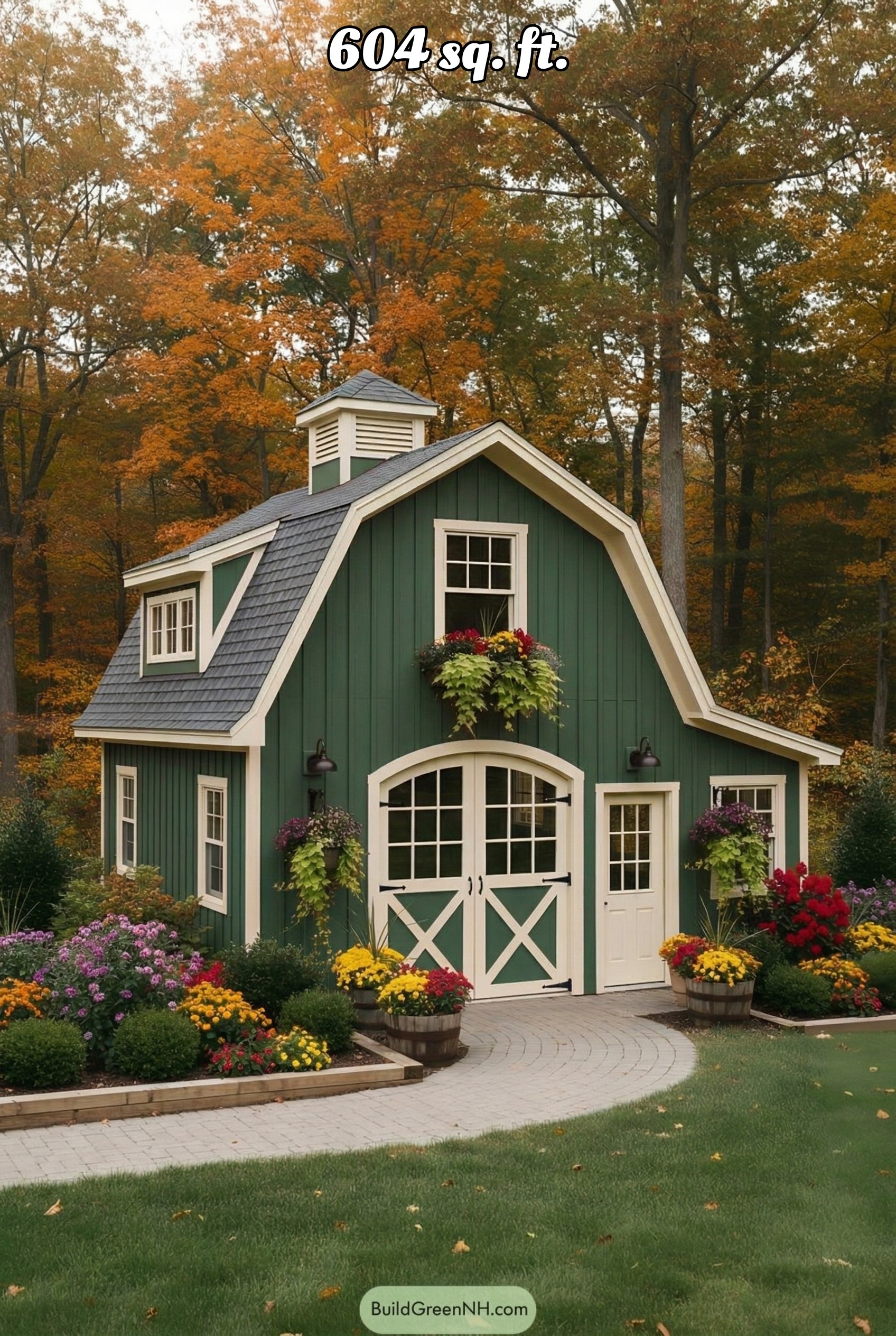 house siding forest green color