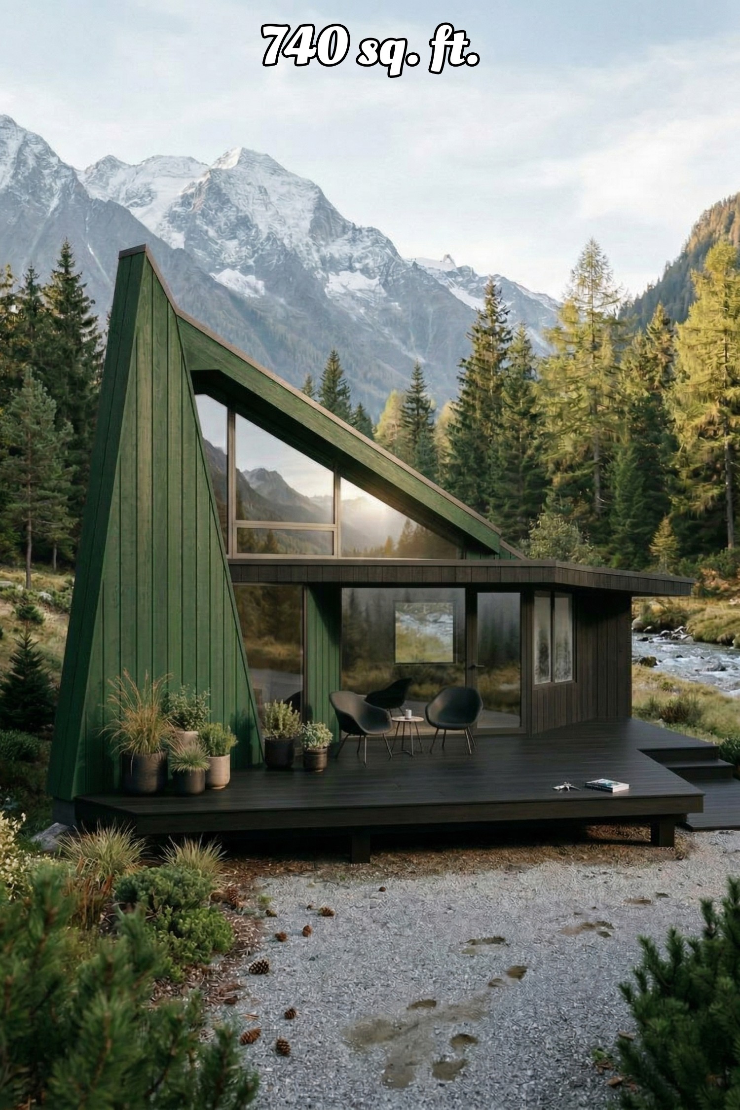 house siding forest green with black