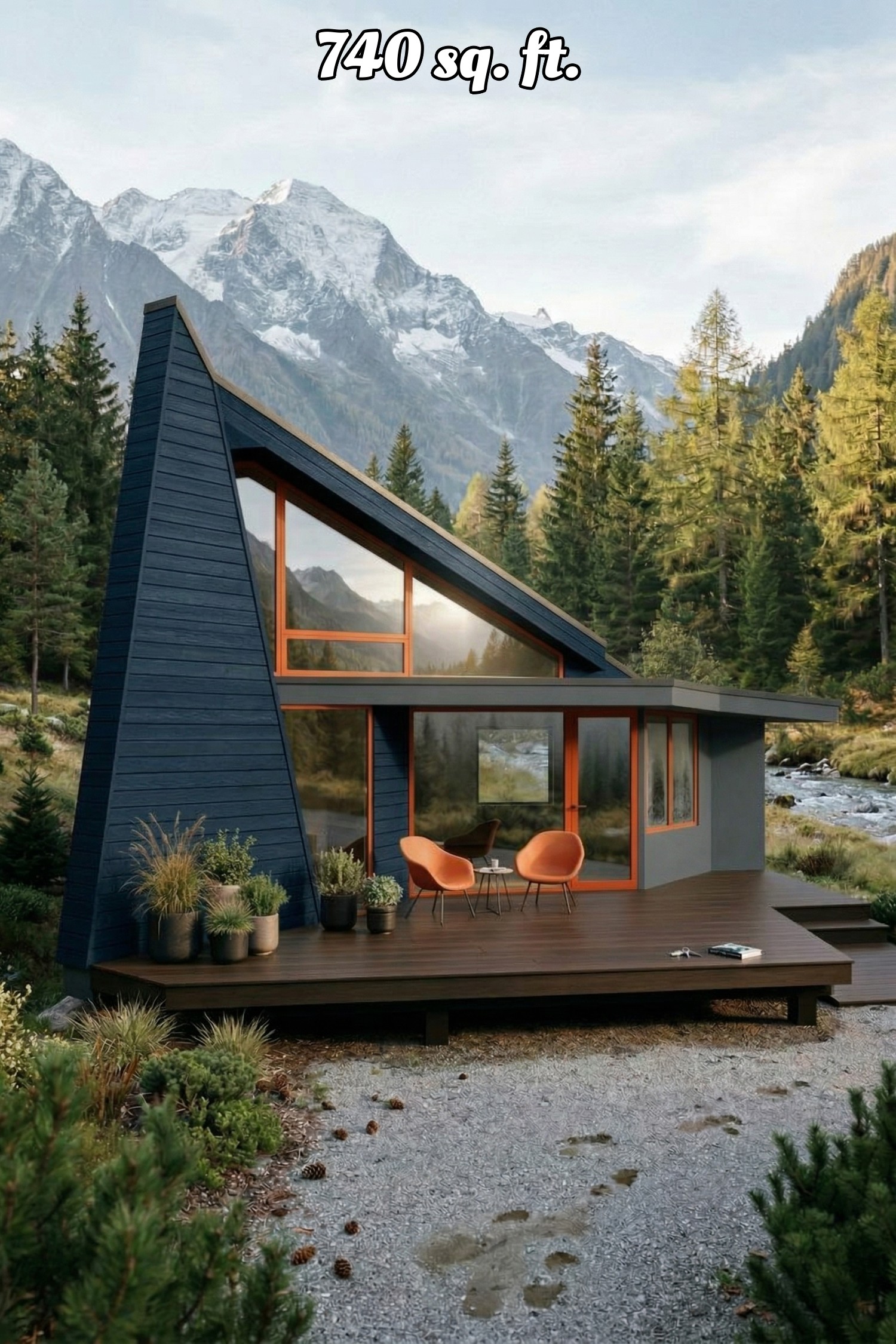 house siding deep blue with grey