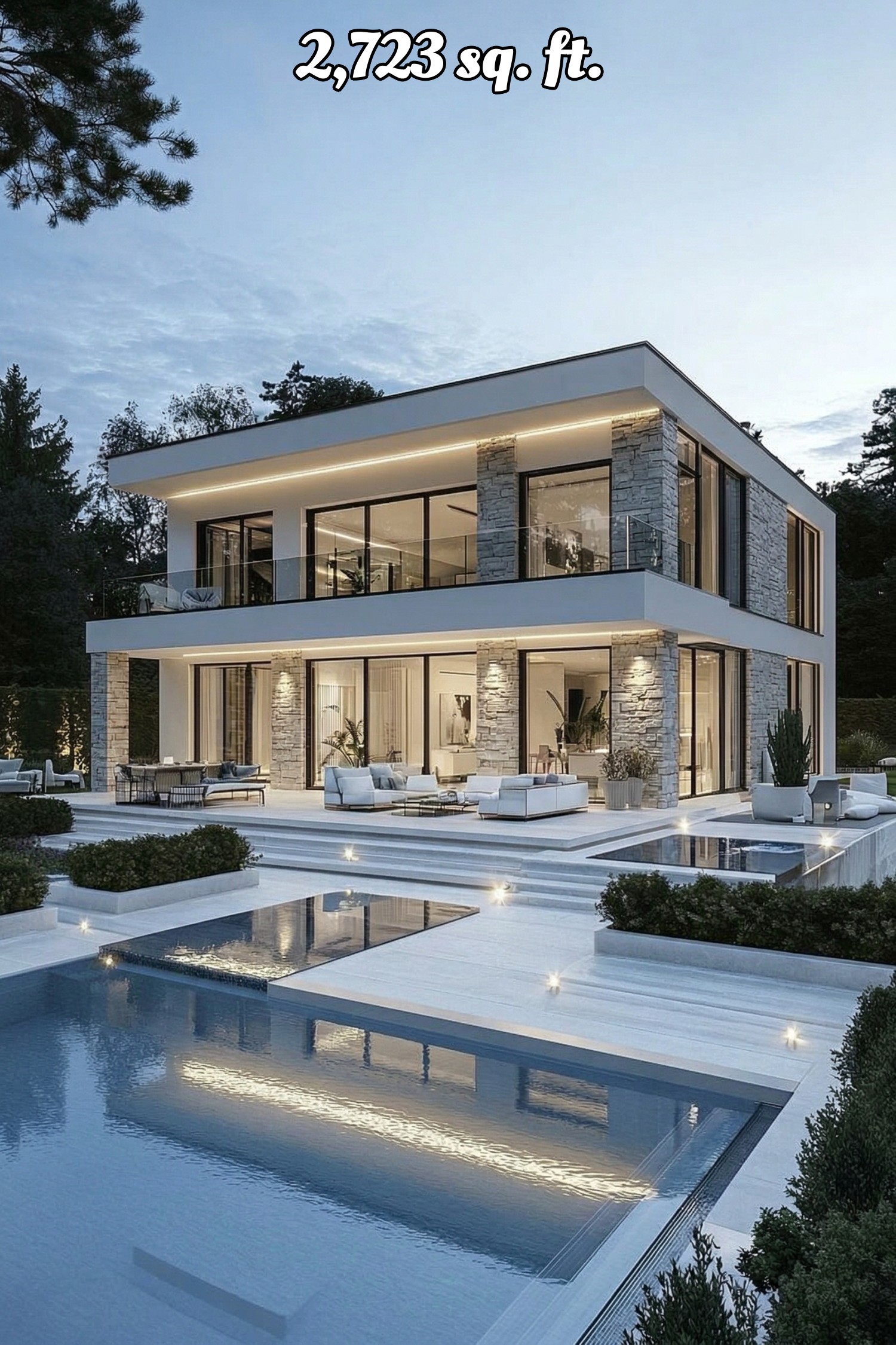 house siding white color with stone sections