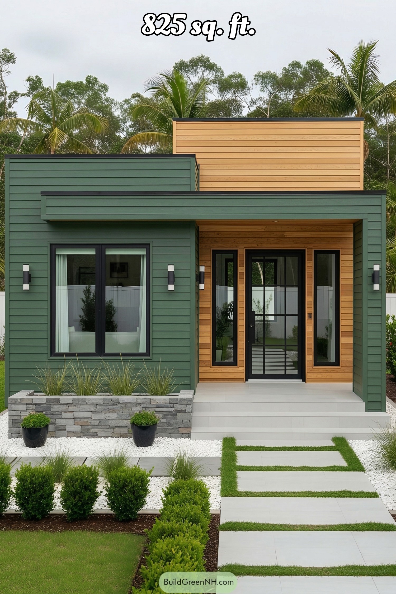 house siding forest green color