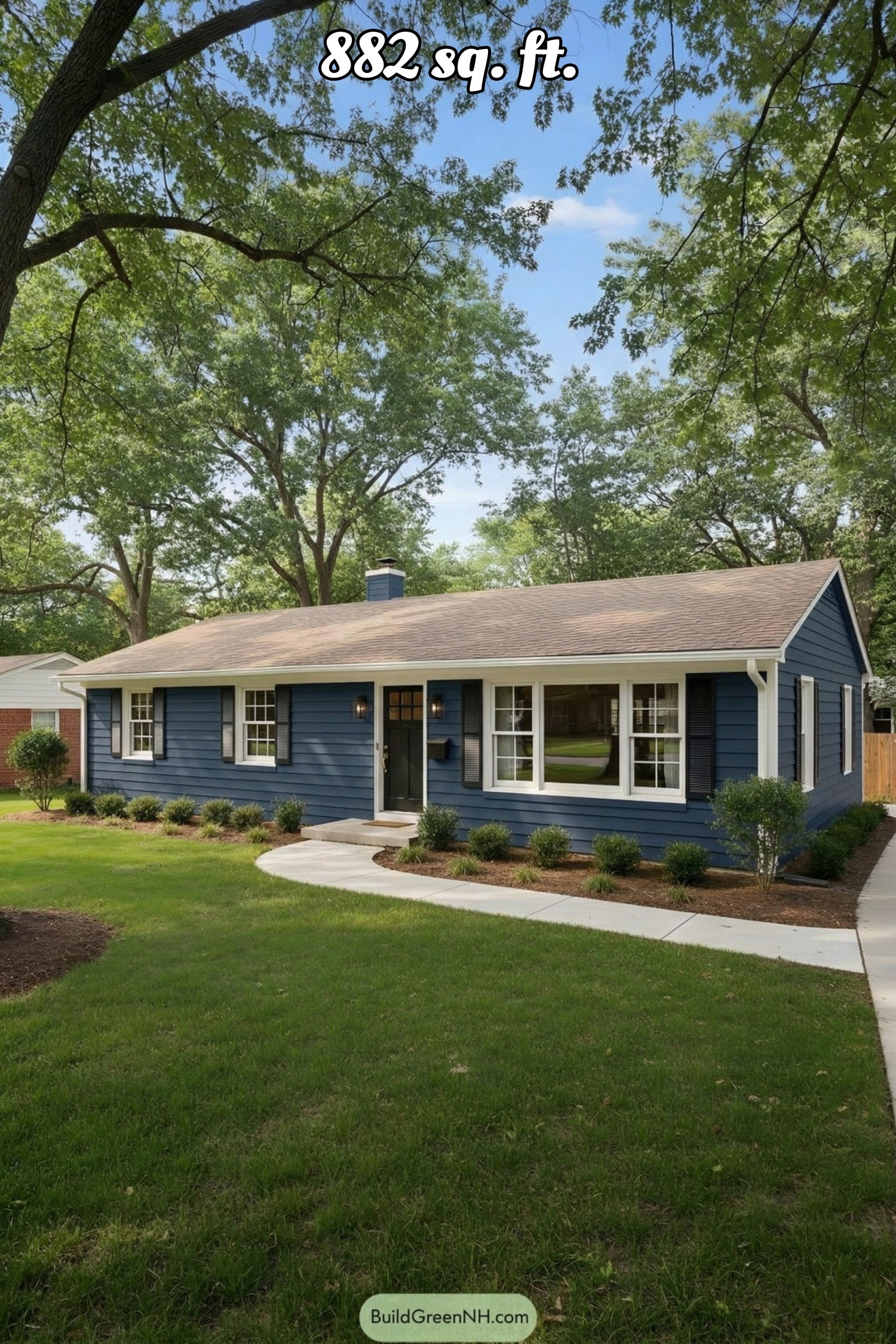 house siding color deep blue
