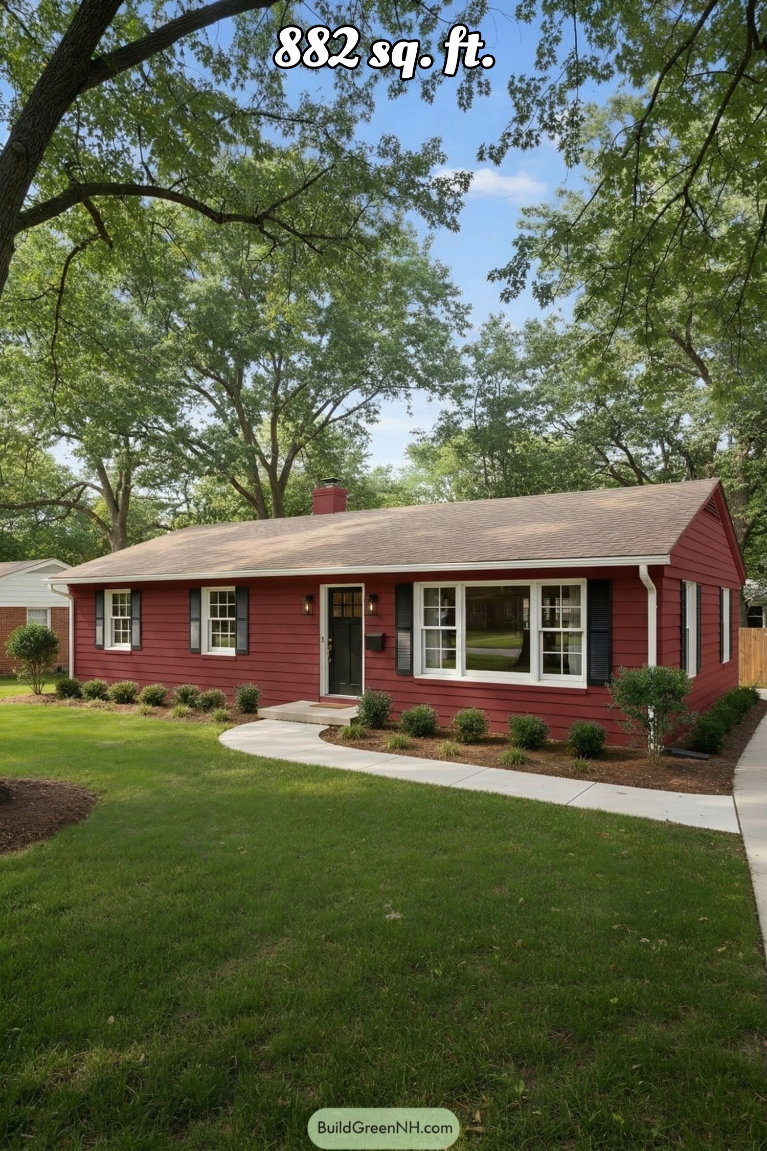 house siding color deep red