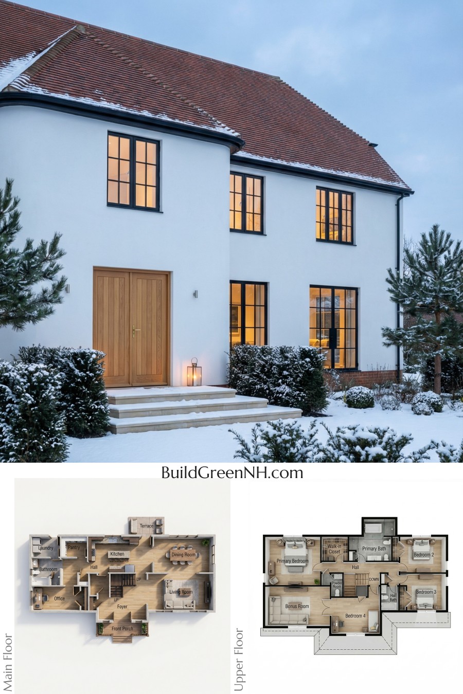 Snowy Farmhouse With Warm Modern Touches Floor Plan