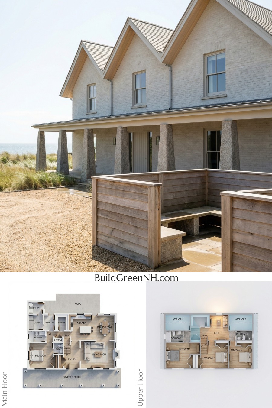 Coastal Gabled Haven With Timber Court Floor Plan