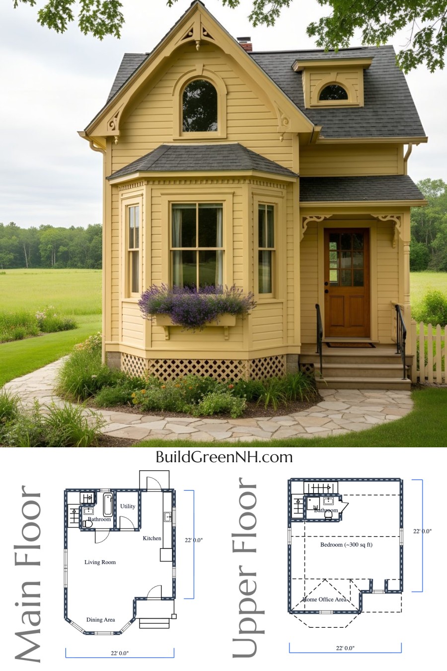 Sunlit Bay-Nook Victorian Floor Plan