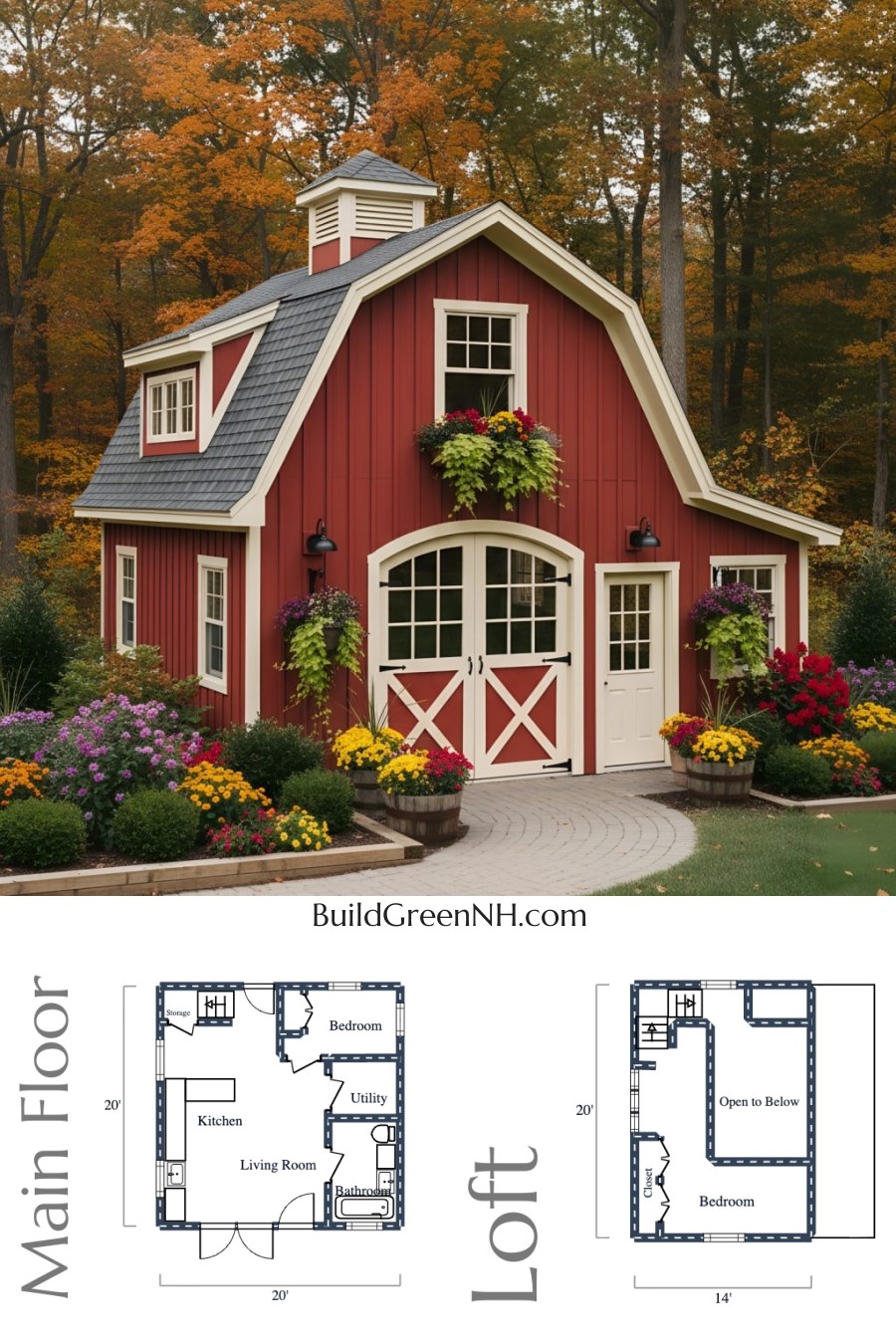 Autumn Orchard Gambrel Nook Floor Plan