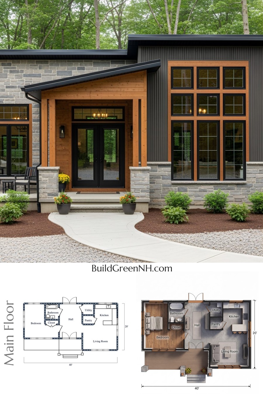 Sleek Serenity Modern Cottage Dream Floor Plan