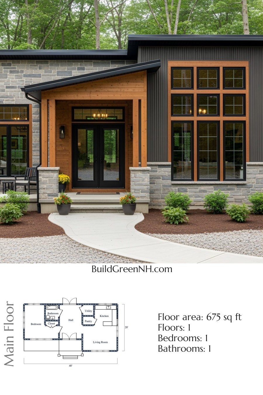 Sleek Serenity Modern Cottage Dream Floor Plan