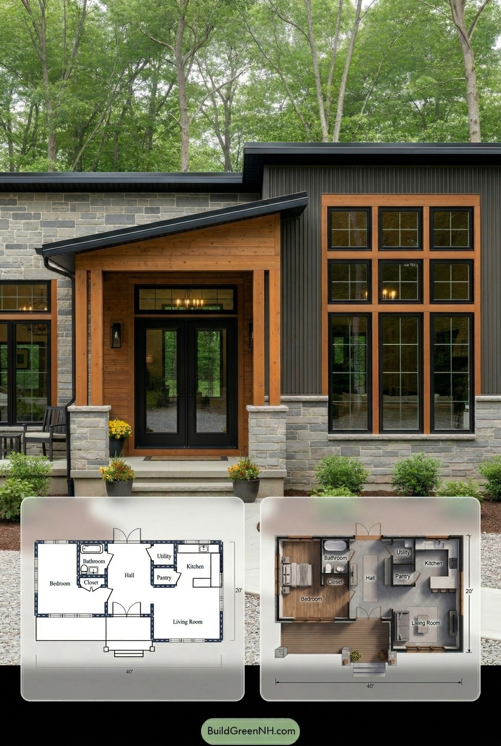 Sleek Serenity Modern Cottage Dream Floor Plan