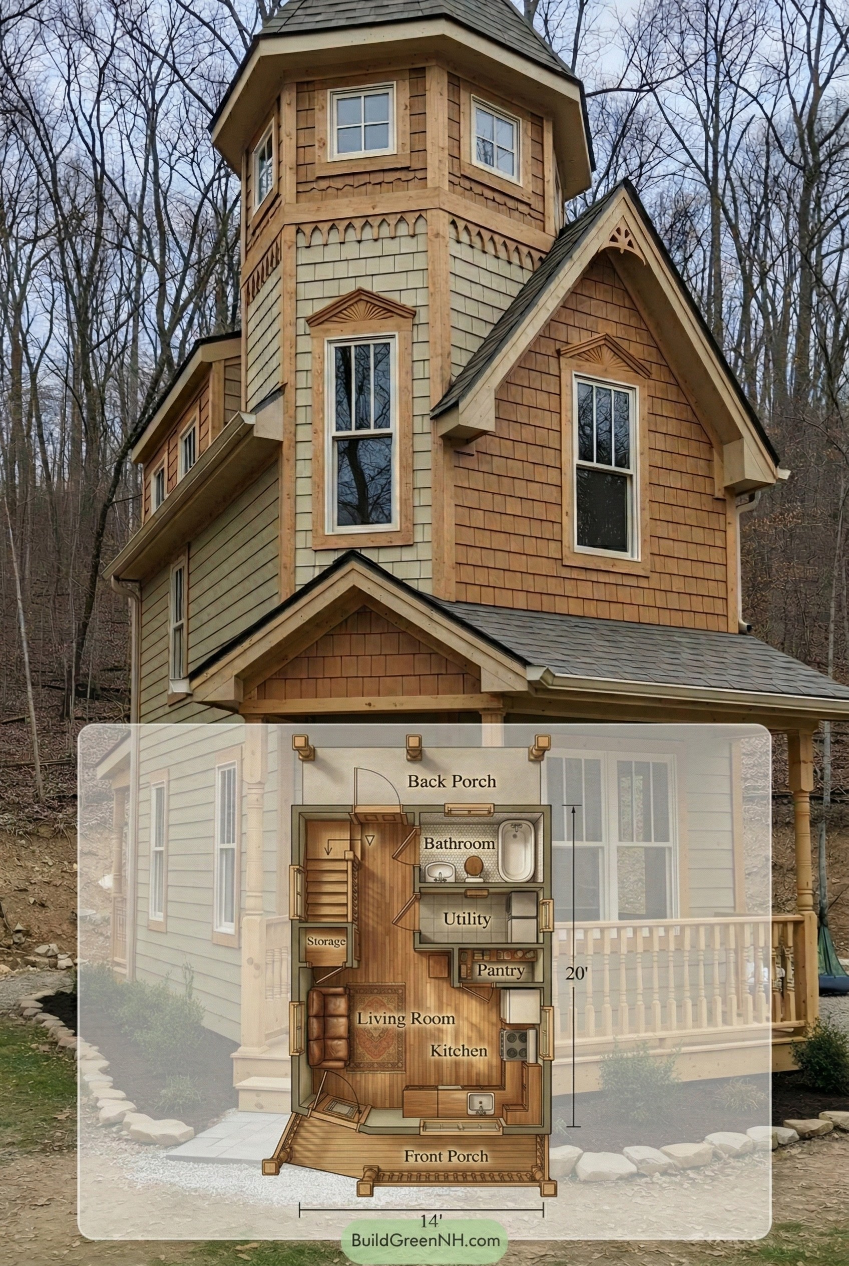 Miniature Majesty Victorian Vignette Floor Plan