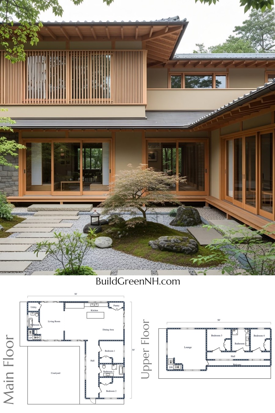 A Dance of Serenity and Timber Japanese Touch Floor Plan
