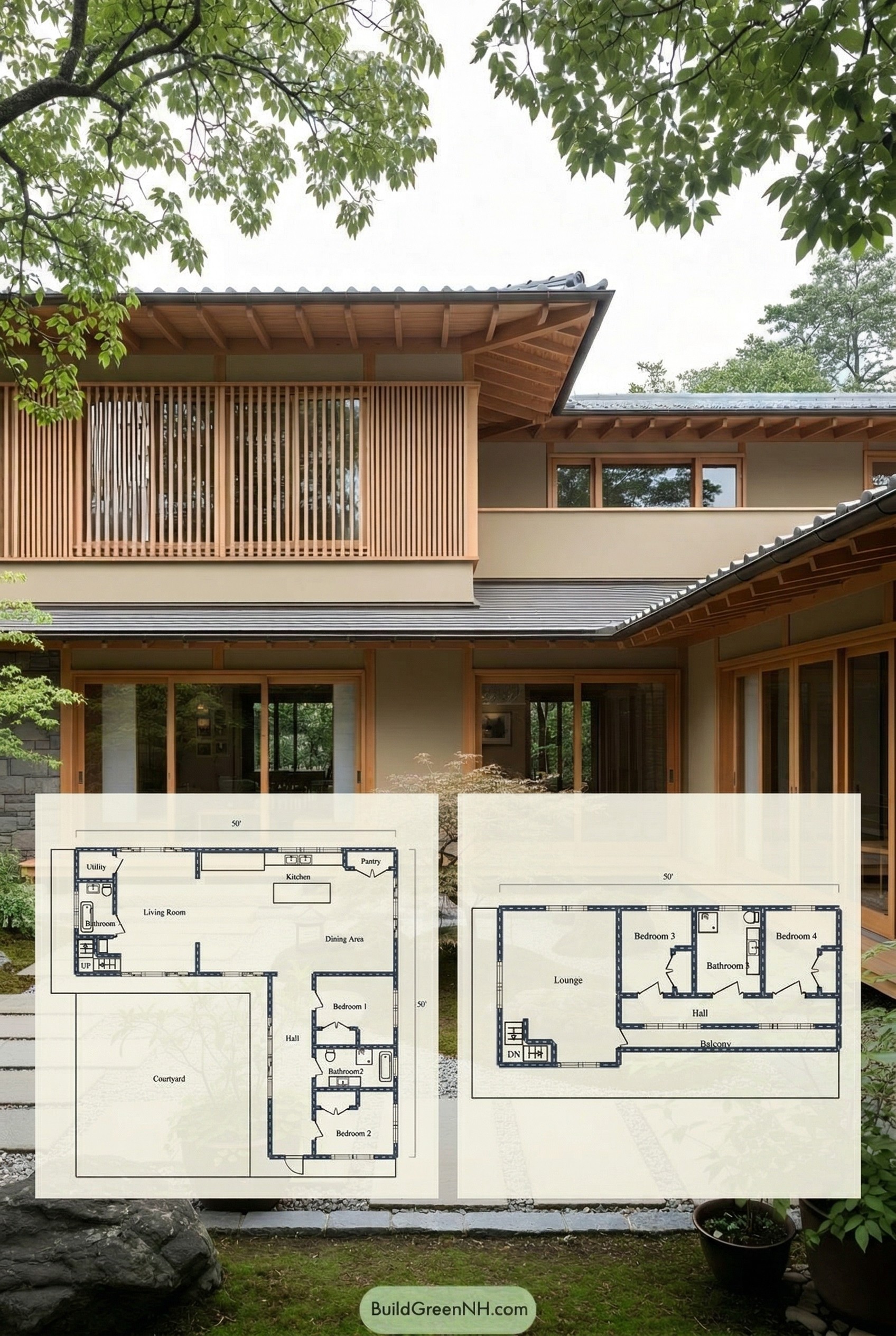 A Dance of Serenity and Timber Japanese Touch Floor Plan