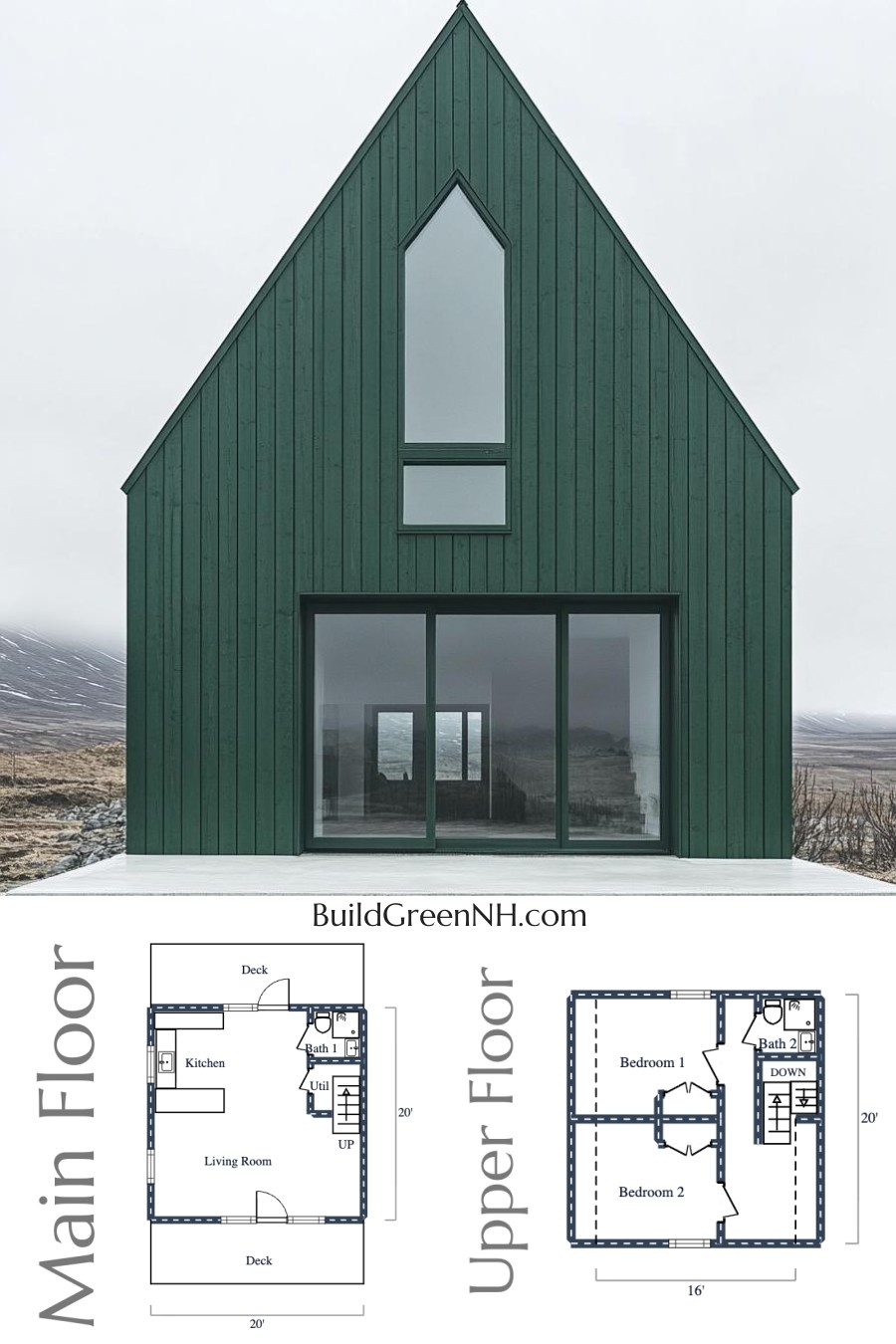 Emerald A-Frame Abode: Nature’s Prism Floor Plan