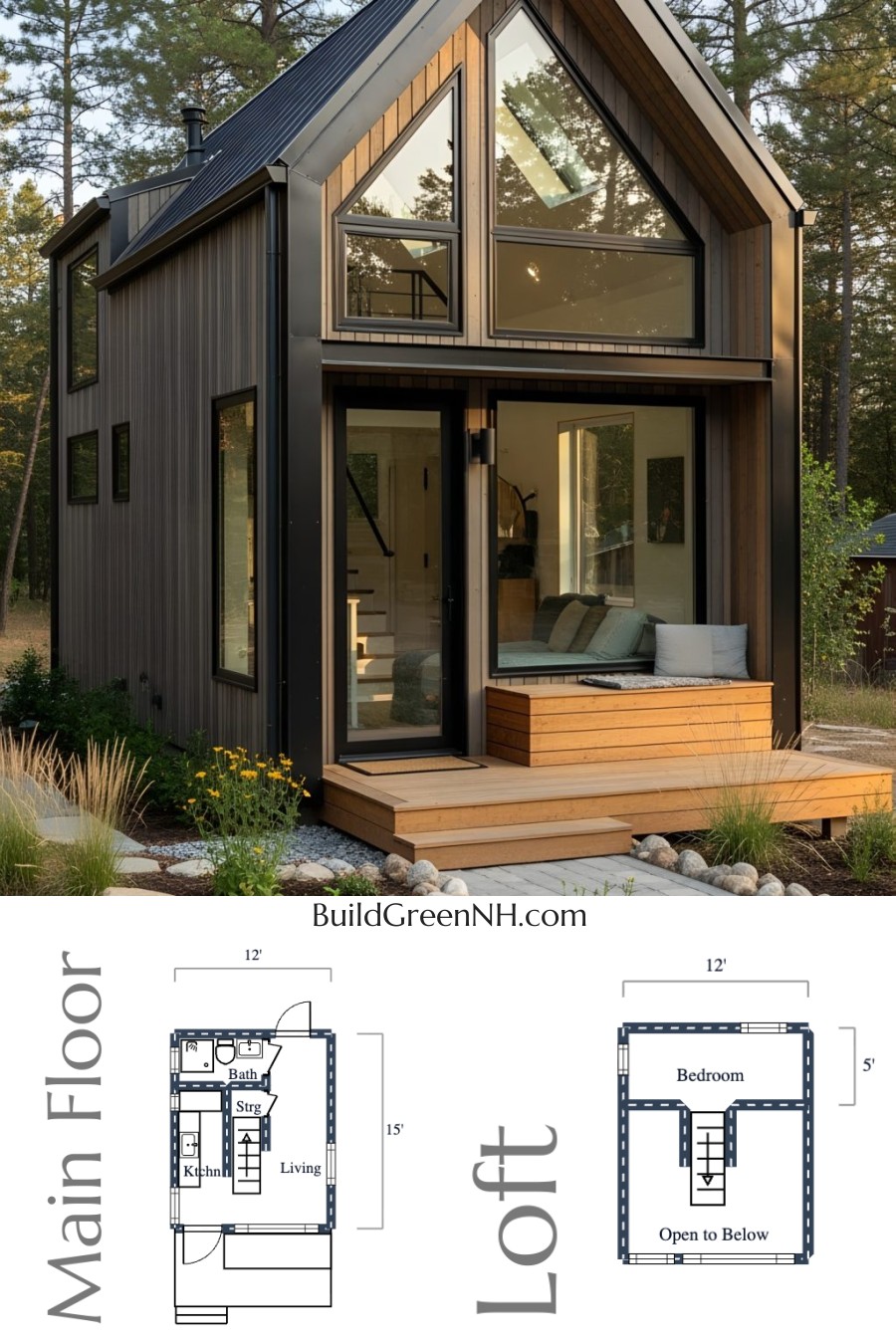 Tiny House Big Dreams: Modern Marvel in the Trees Floor Plan