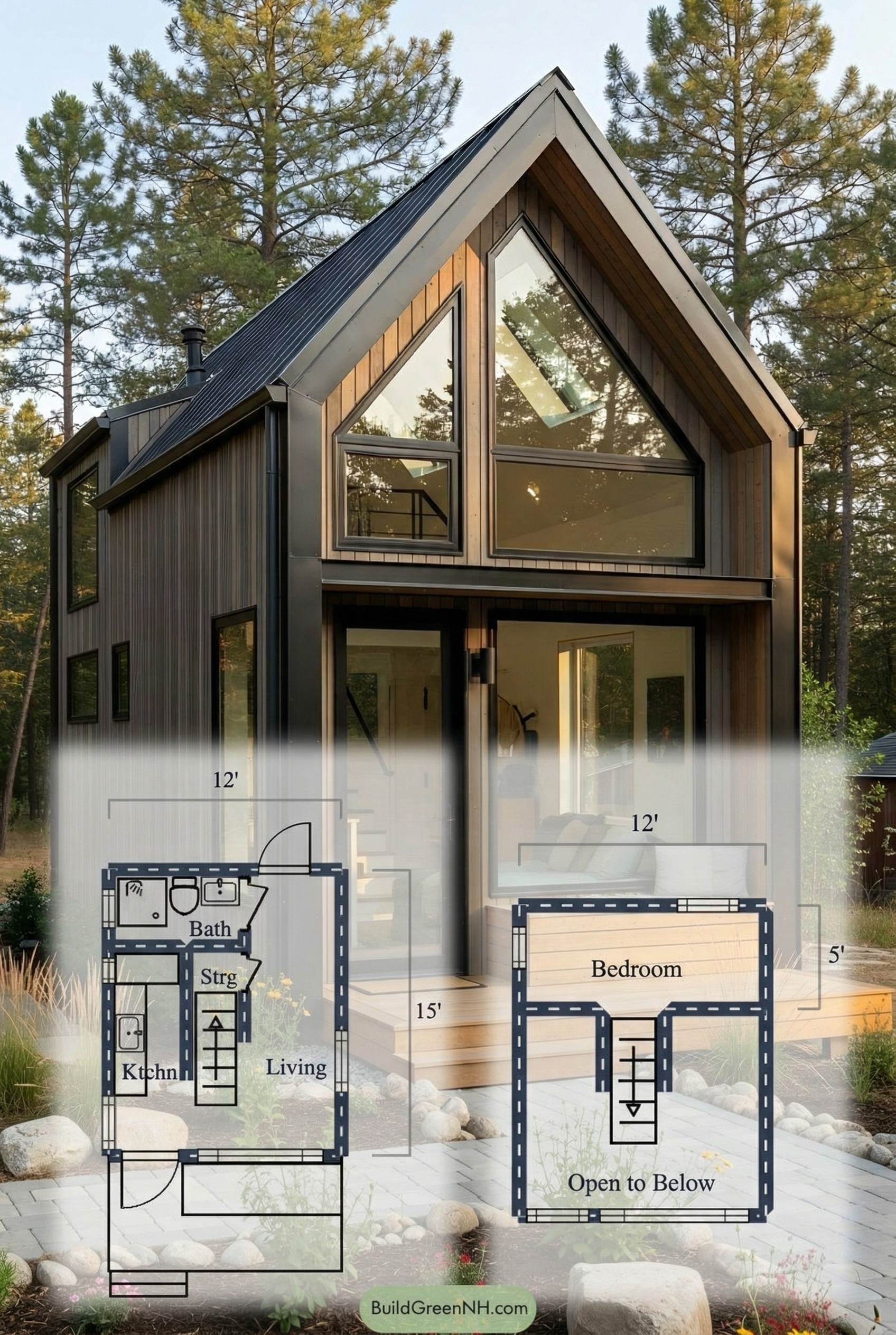 Tiny House Big Dreams: Modern Marvel in the Trees Floor Plan